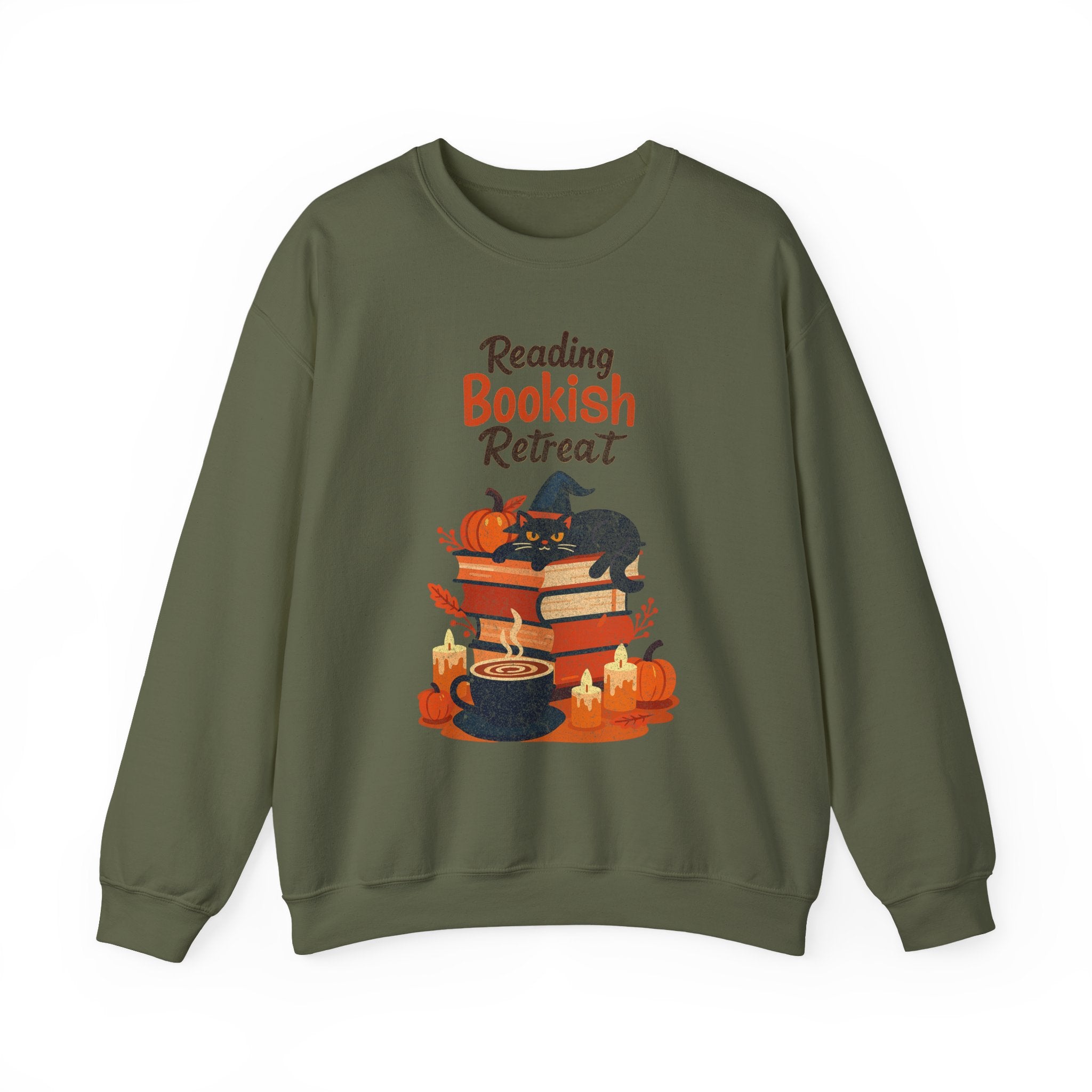 Reading Bookish Retreat Vintage Sweatshirt, Vintage Reading Sweatshirt, Booklover Gift, Reader Gift, Librarian Sweatshirt, Bookworm Pullover, Bookish Crewneck