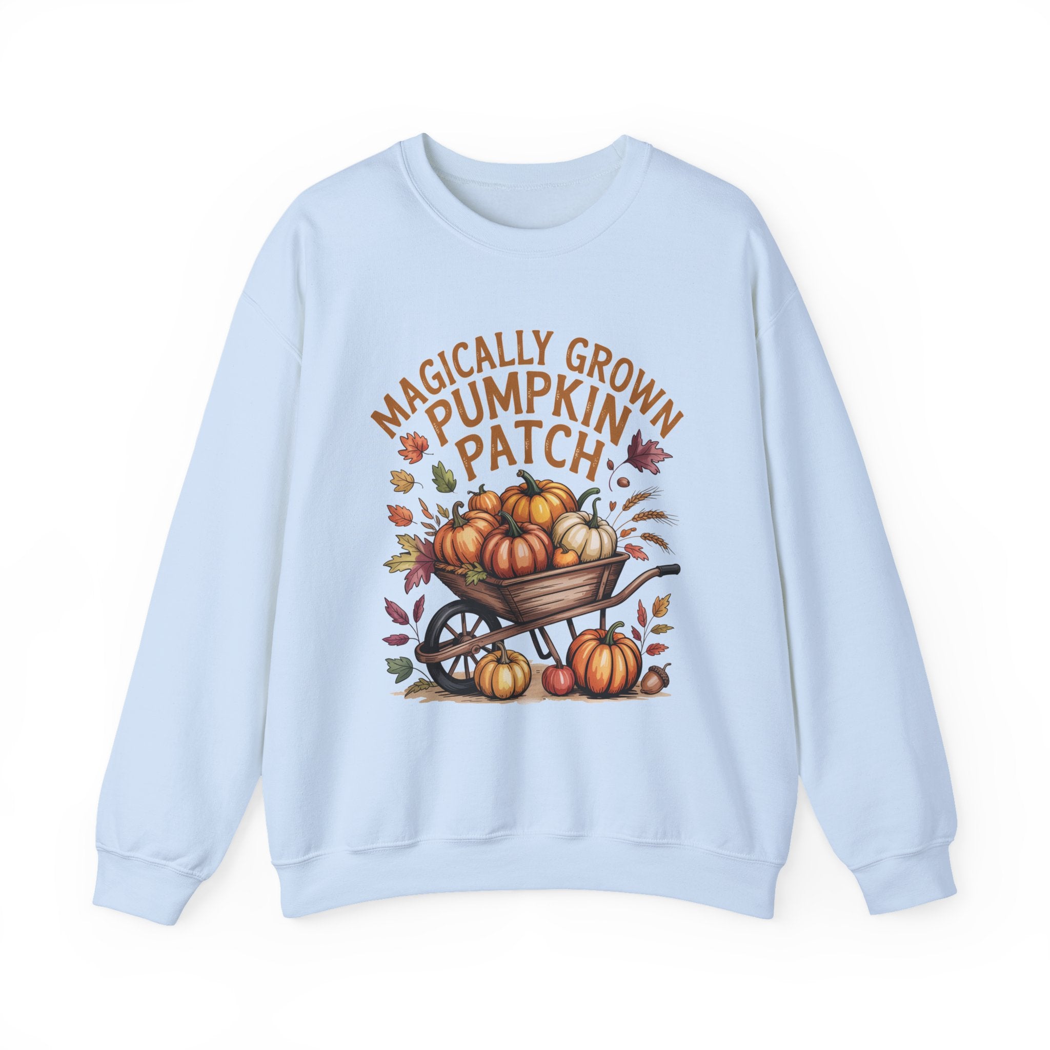 Magically Grown Pumpkin Patch Sweatshirt, Cozy Fall Sweatshirt, Autumn Pumpkin Lover Pullover, Vintage Fall Crewneck, Thanksgiving Shirt, Farmhouse Aesthetic