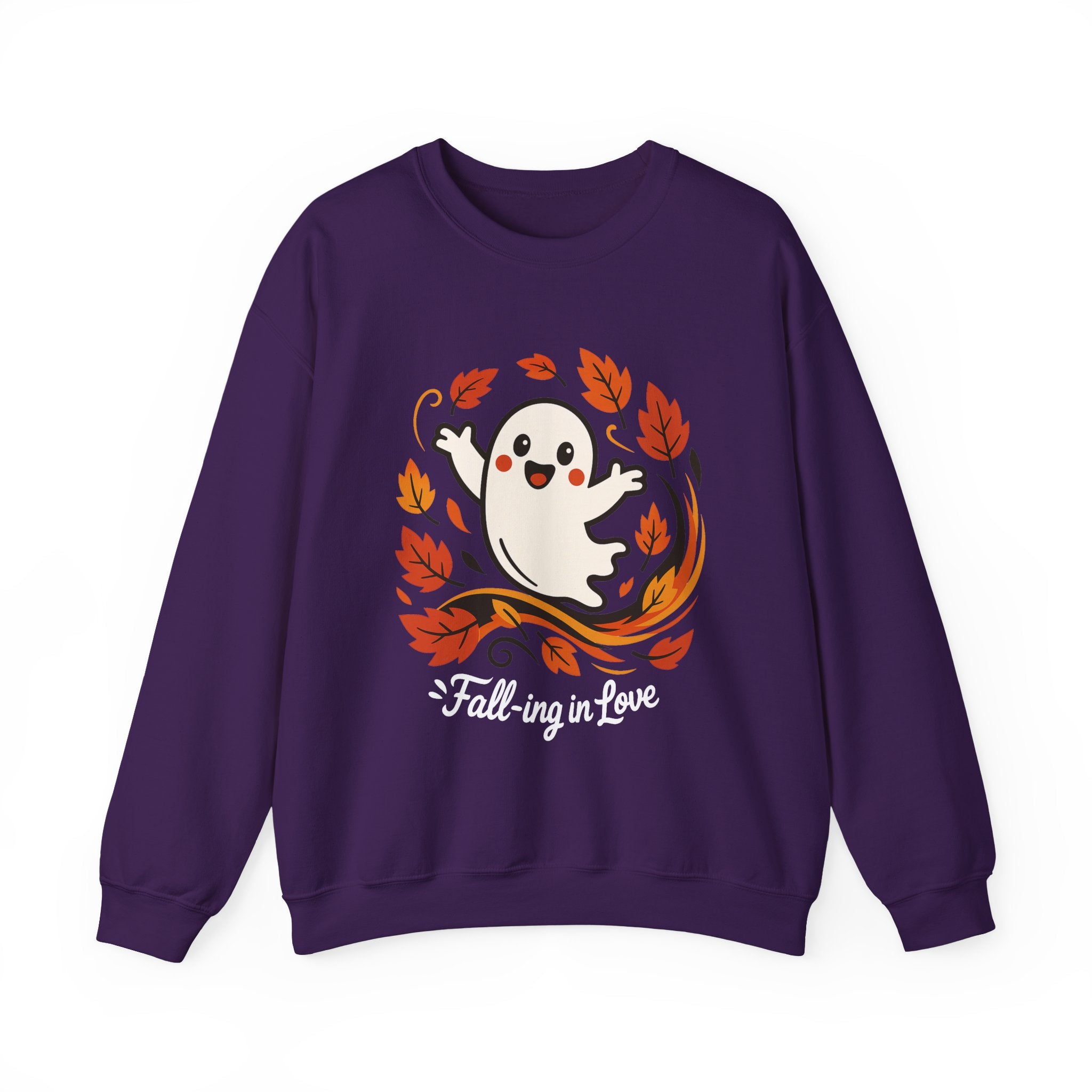 Ghost Fall Sweatshirt, Cute Halloween Crewneck, Cozy Fall Pullover, Autumn Aesthetic Crewneck, Spooky Season Gift, Fall Lovers Sweatshirt