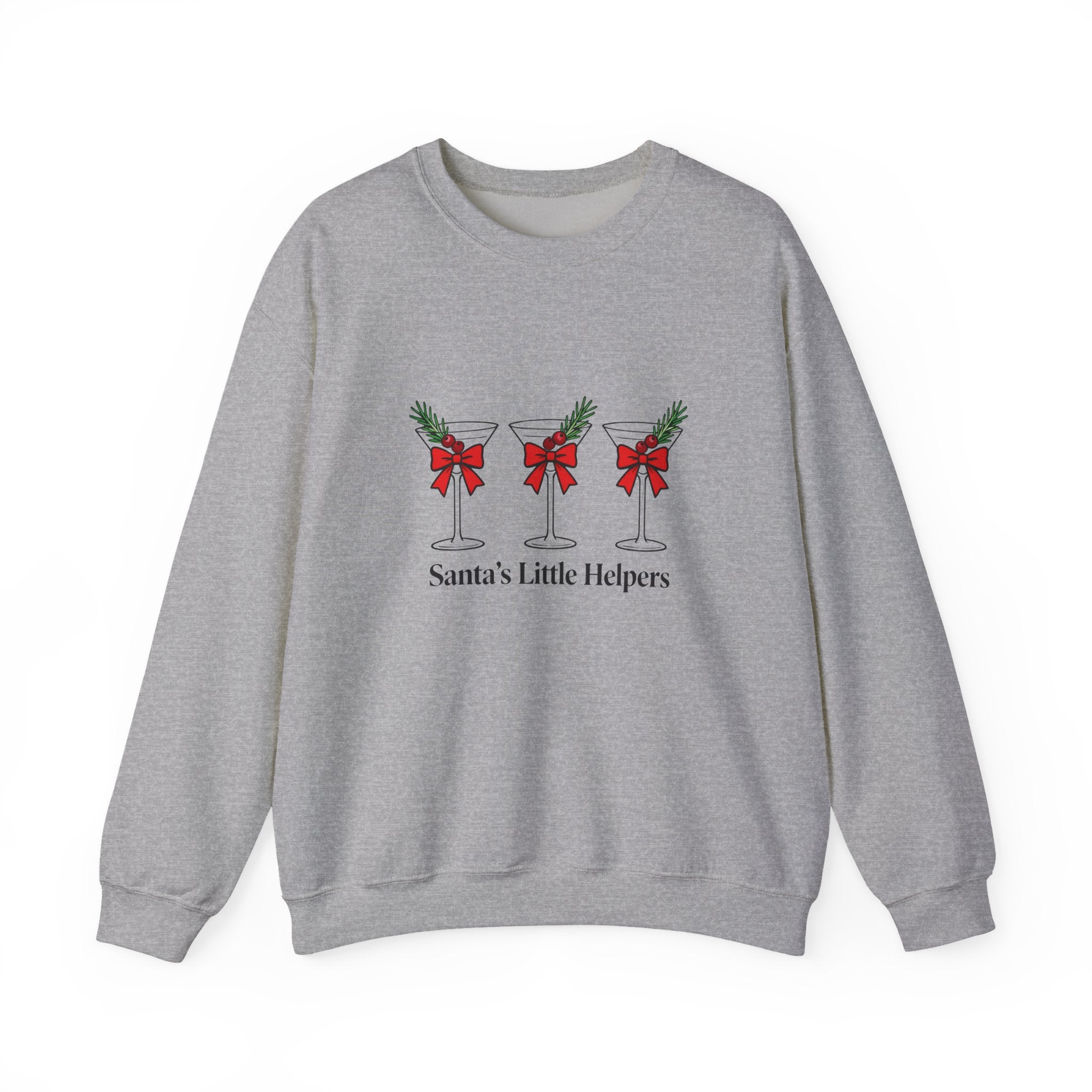 Santa's Little Helpers Sweatshirt, Christmas Woman Crewneck, Womens Christmas Shirt, Christmas Gift, Funny Christmas Shirt, Festive Holiday Gift