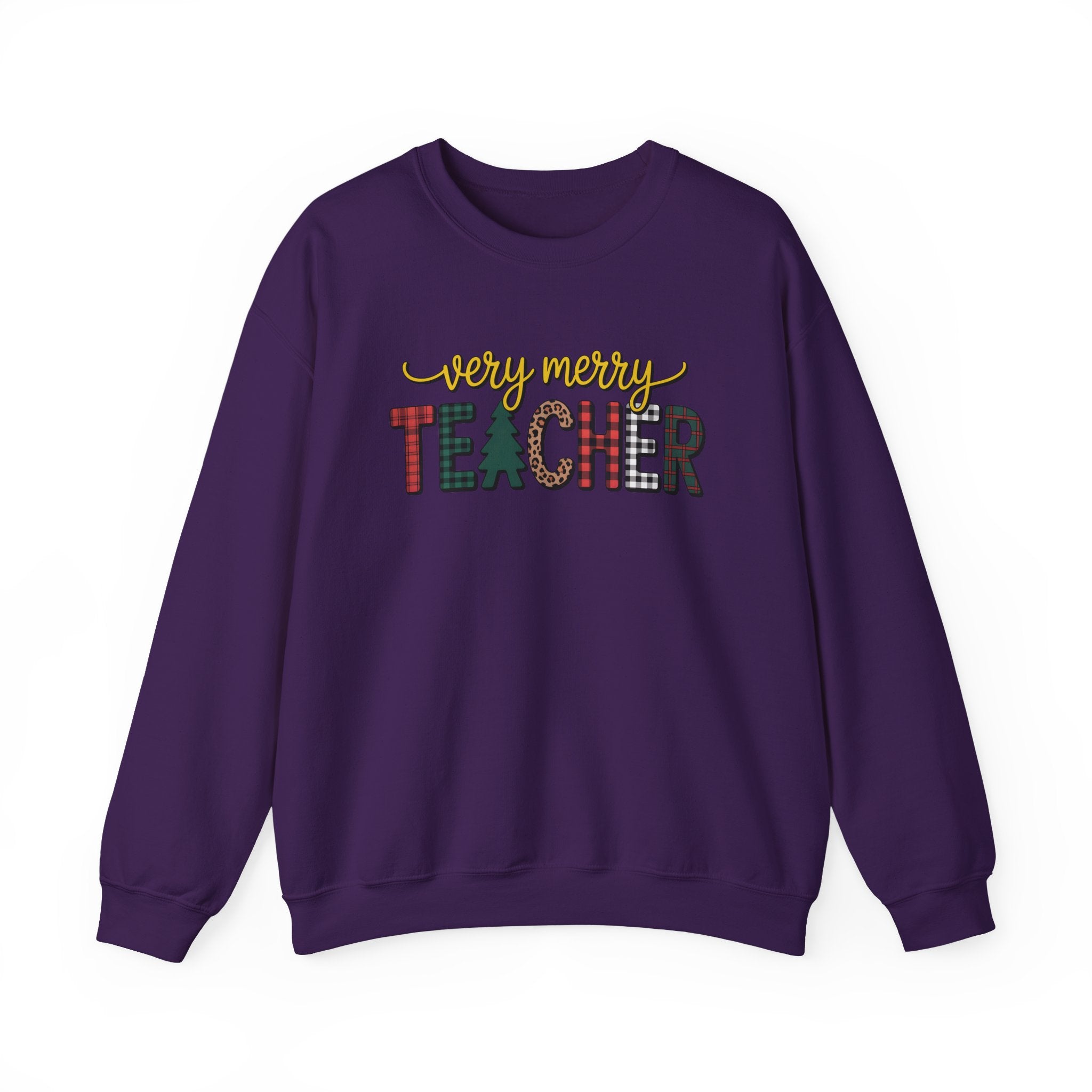 Teacher Christmas Sweatshirt, Merry Christmas Teachers Crewneck, Holly Jolly Teacher Xmas Sweater, Teacher Party Sweatshirt