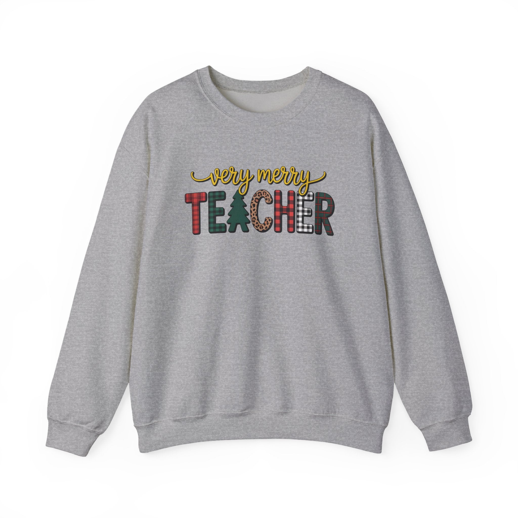 Teacher Christmas Sweatshirt, Merry Christmas Teachers Crewneck, Holly Jolly Teacher Xmas Sweater, Teacher Party Sweatshirt