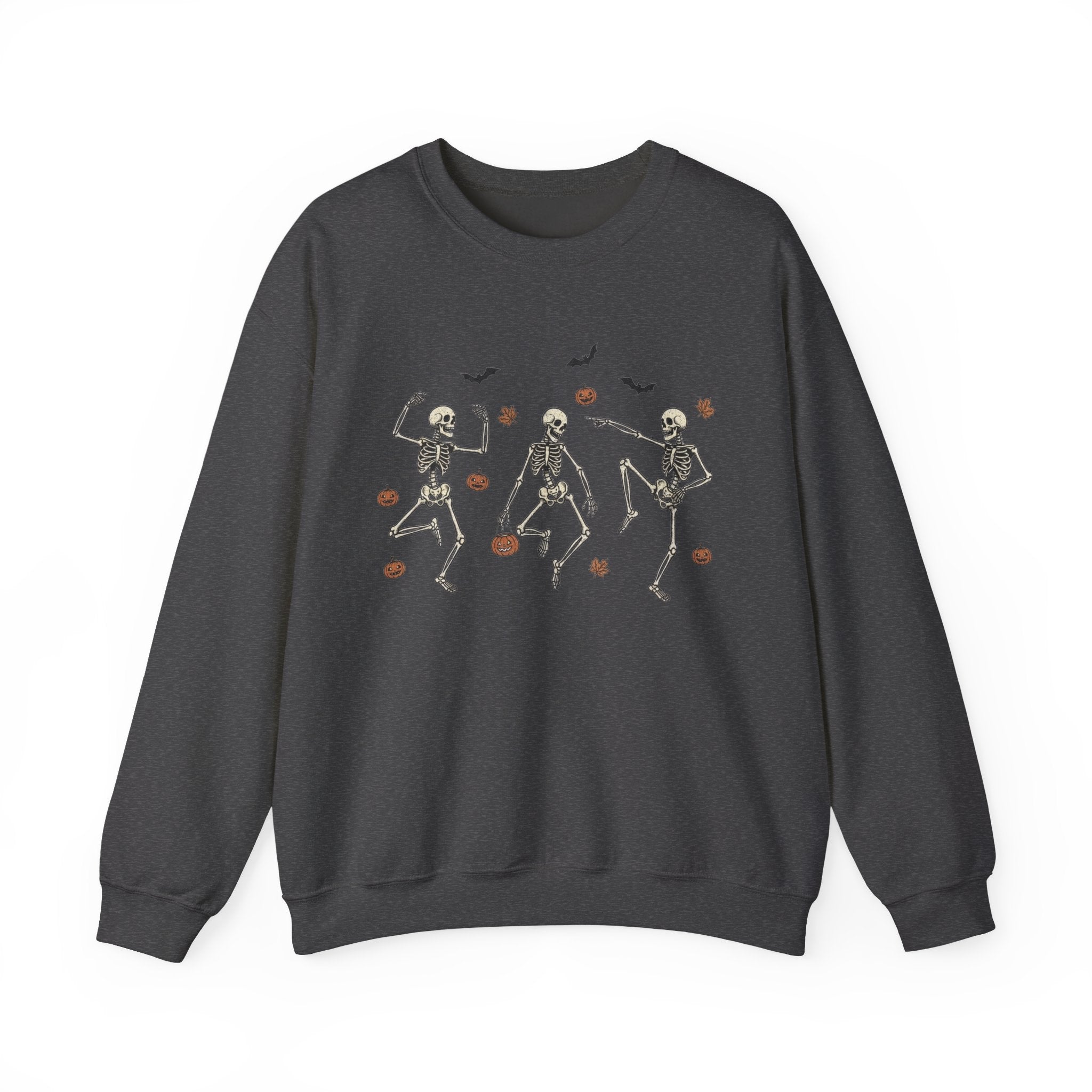 Dancing Bones Crewneck – Fall's Favorite Undead Fit, Unisex Heavy Blend™ Crewneck Sweatshirt
