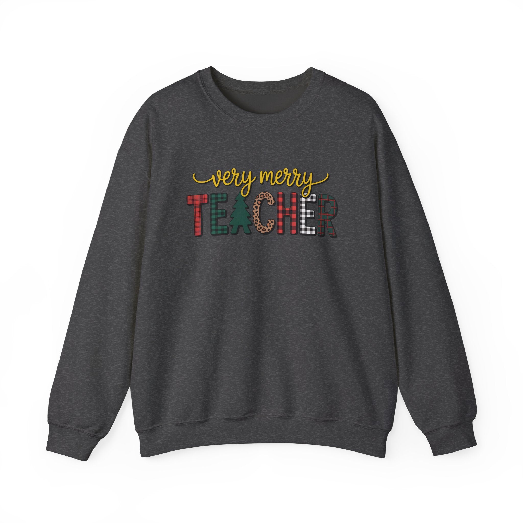 Teacher Christmas Sweatshirt, Merry Christmas Teachers Crewneck, Holly Jolly Teacher Xmas Sweater, Teacher Party Sweatshirt