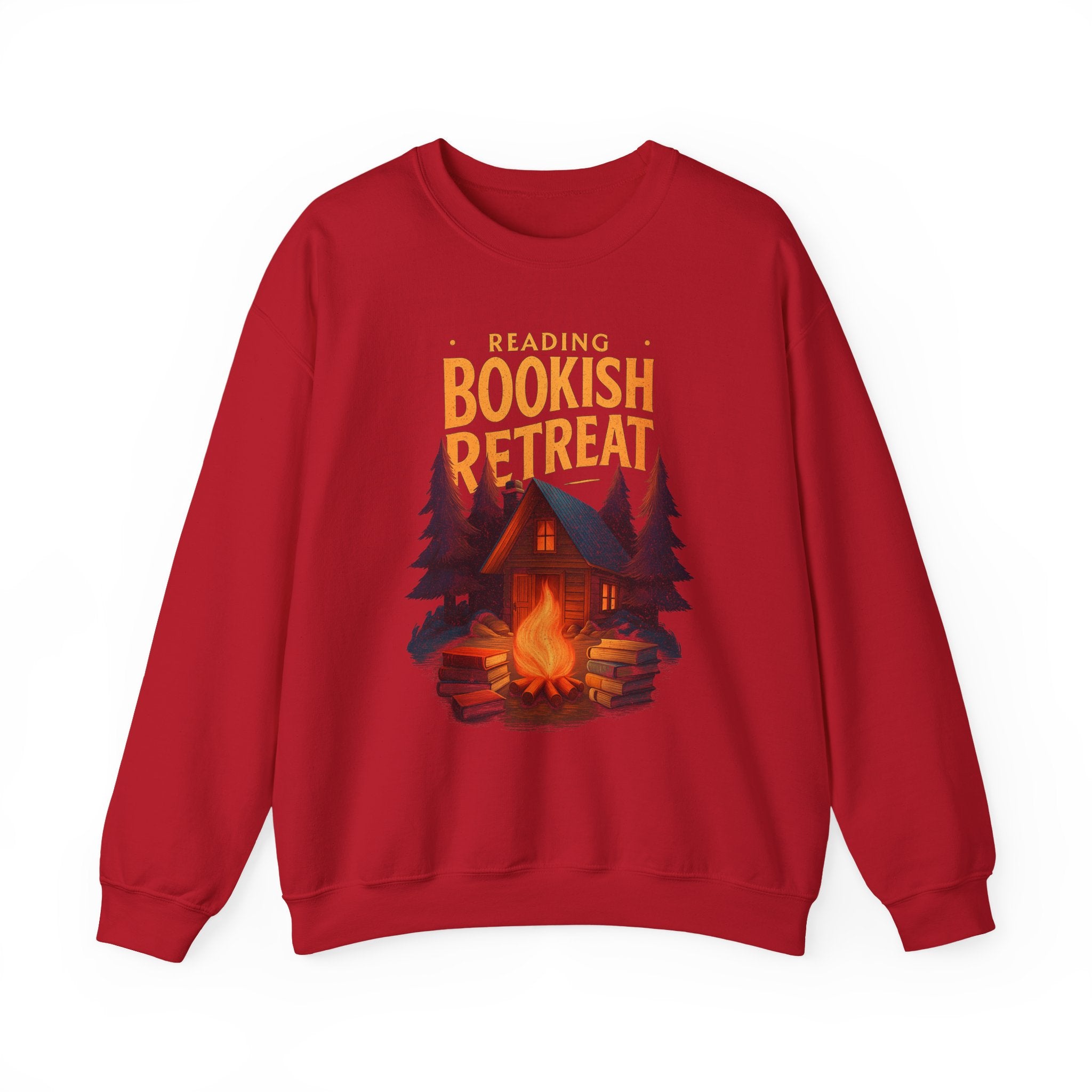 Reading Retreat Sweatshirt, Fall Bookish Crewneck, Gift For Book Lover, Autumn Cozy Readers Hoodie, Retro Fall Sweatshirt