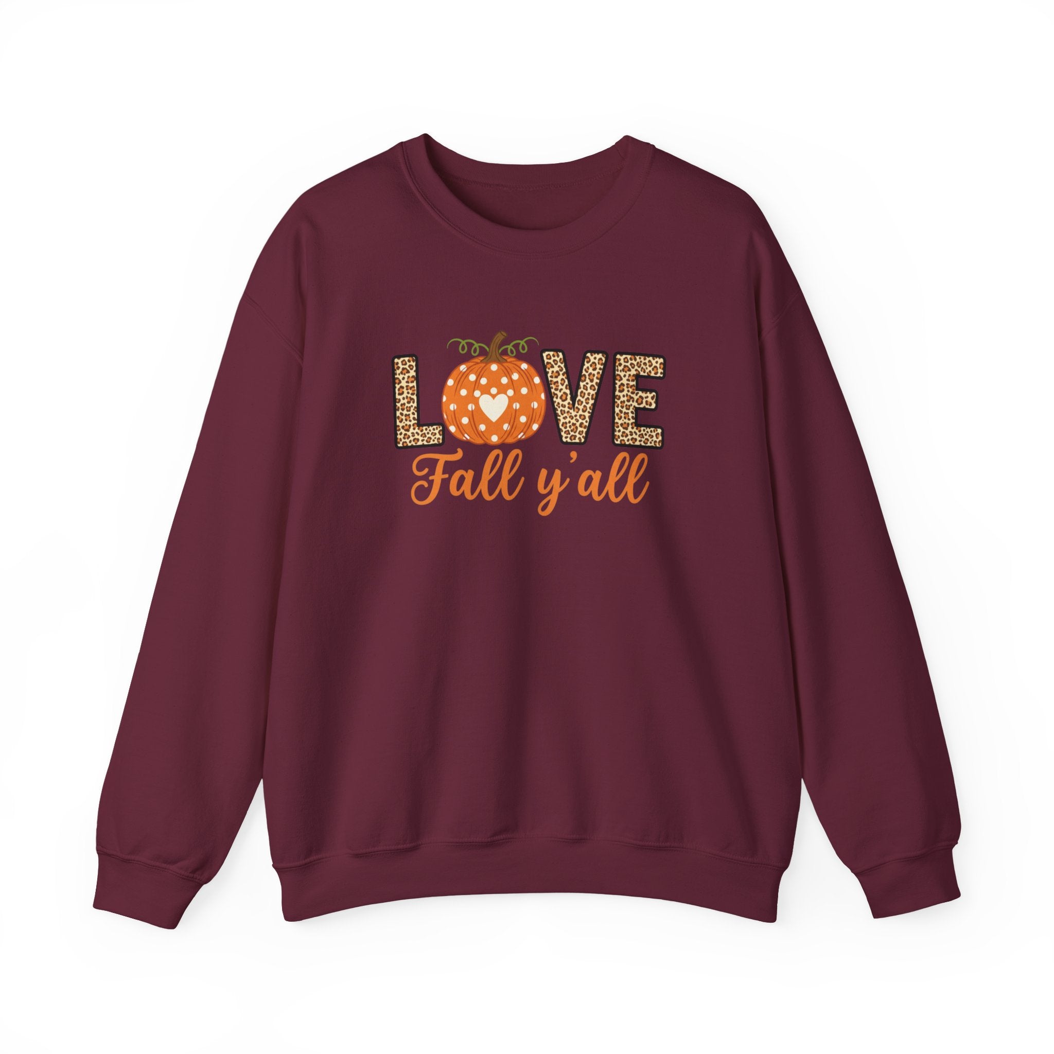 Love Thanksgiving Sweatshirt,Its Fall Yall Crewneck,Fall Sweater for Women, Pumpkin Shirt, Fall Crewneck Womens Thanksgiving Shirt