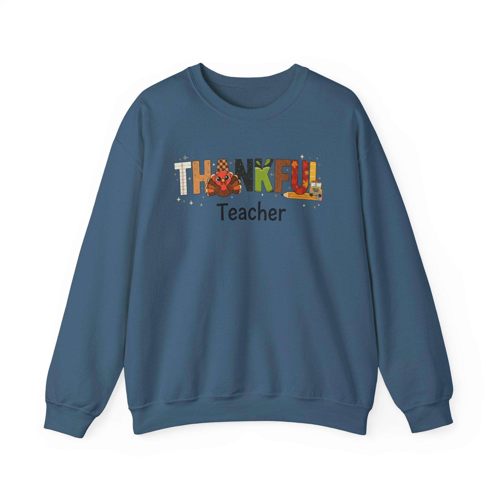 Thankful Teacher Sweatshirt, Turkey Teacher Crewneck, Thanksgiving Teacher Shirt, Kindergarten Teacher Sweatshirt, First Grade Teacher Shirt, Teacher Gift