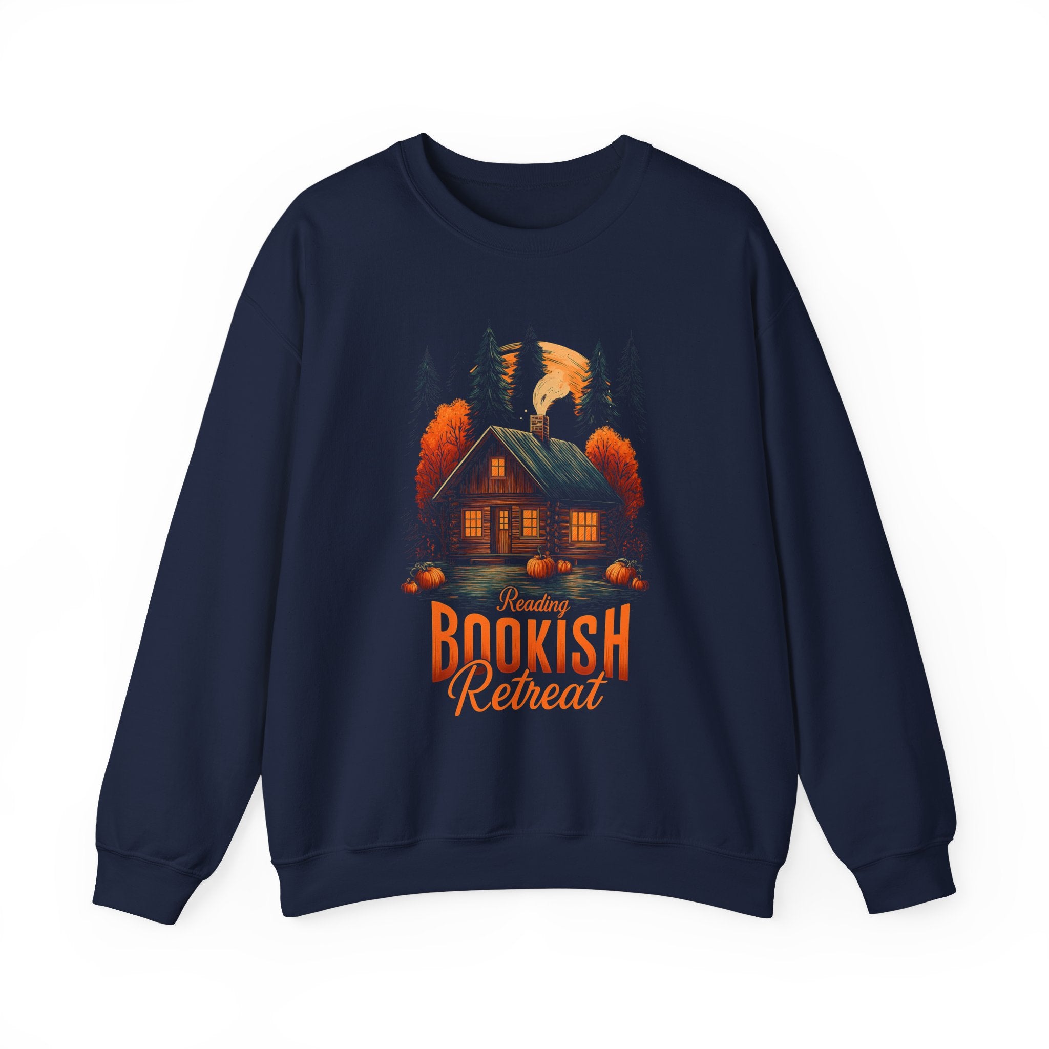 Reading Bookish Retreat Sweatshirt,  Fall Bookish Crewneck, Gift For Book Lover, Autumn Cozy Readers Hoodie, Holliday Season Sweater