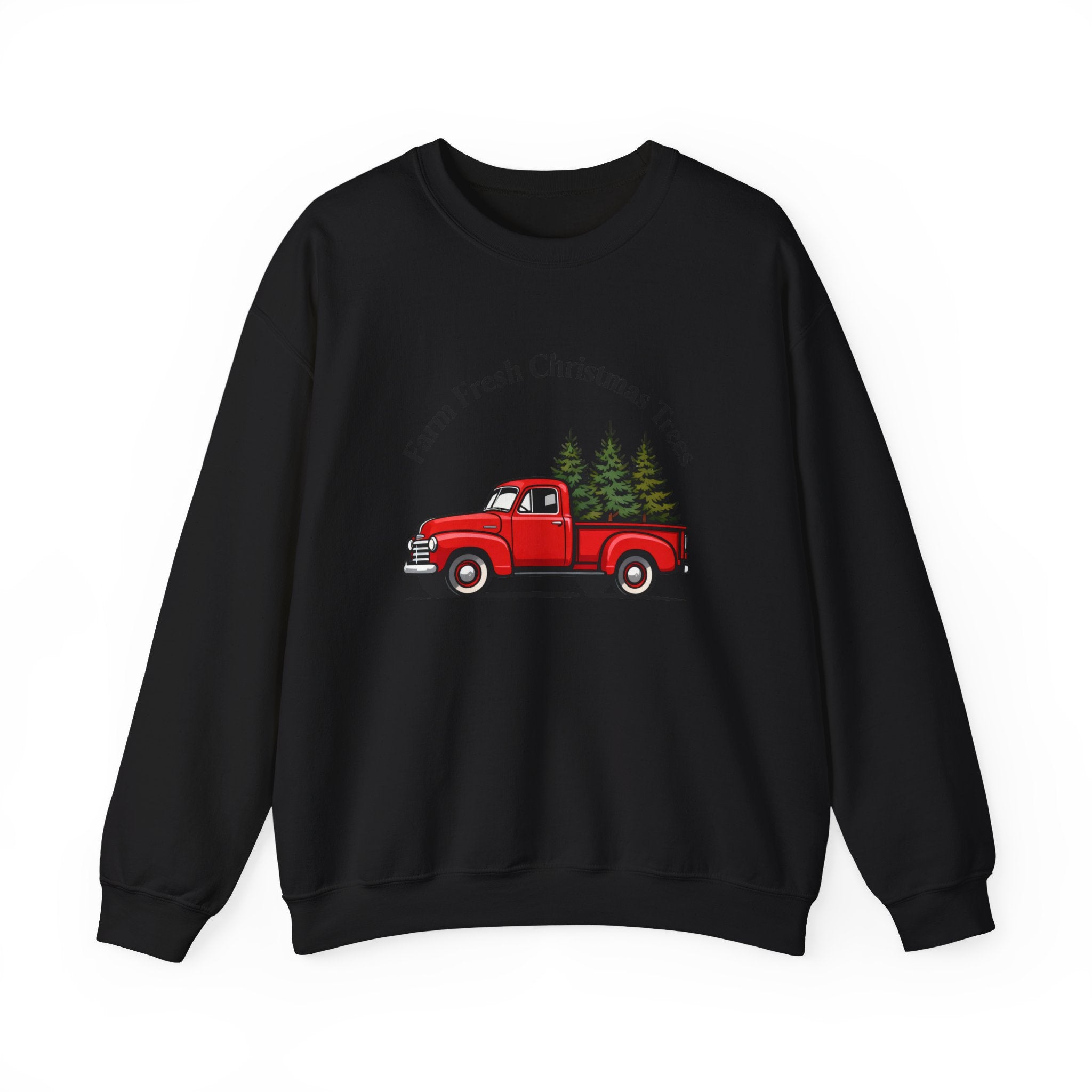 Farm Fresh Christmas Tree Sweatshirt, Christmas Crewneck for Women, Christmas Tree Shirt, Woman's Holiday Sweatshirt, Women's Xmas Tee