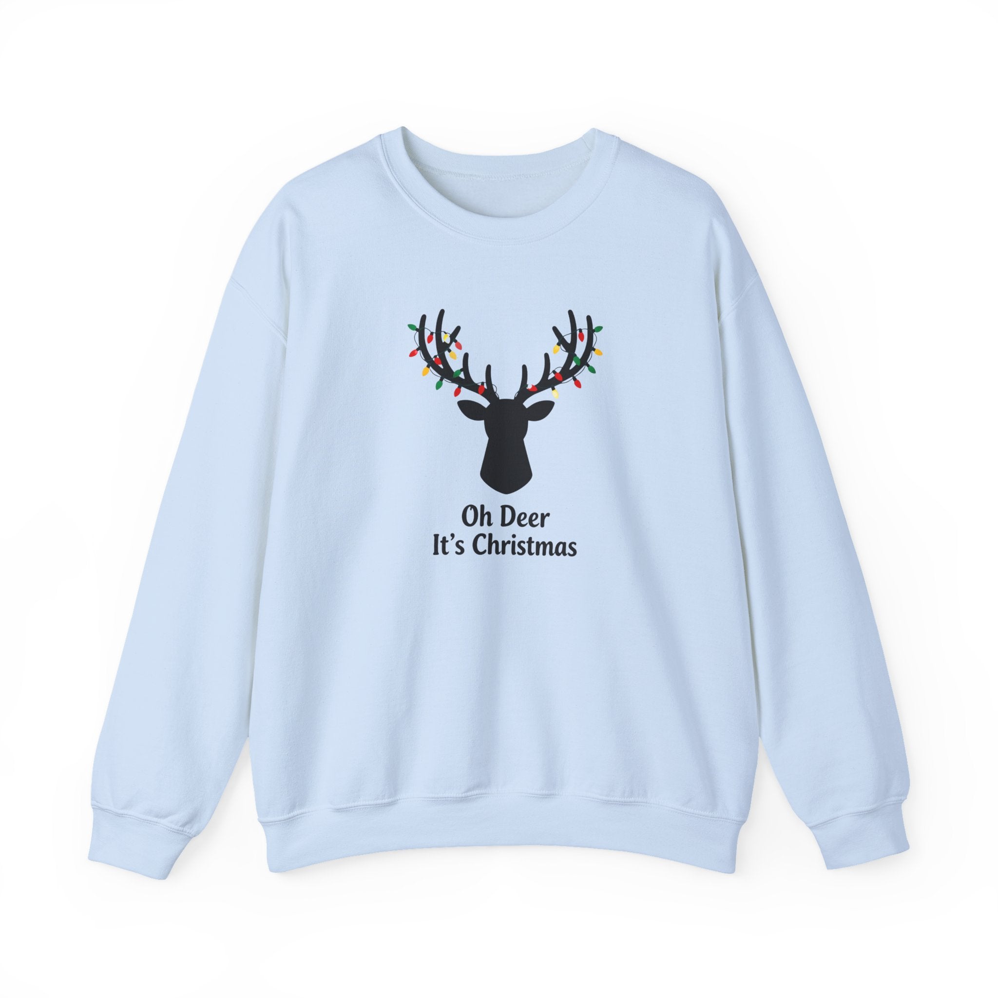 Oh Dear Christmas Sweatshirt, Deer Christmas Crewneck, Cute Christmas Woman Sweater, Christmas Gift Sweater, Holiday Shirt, Xmas Sweatshirt
