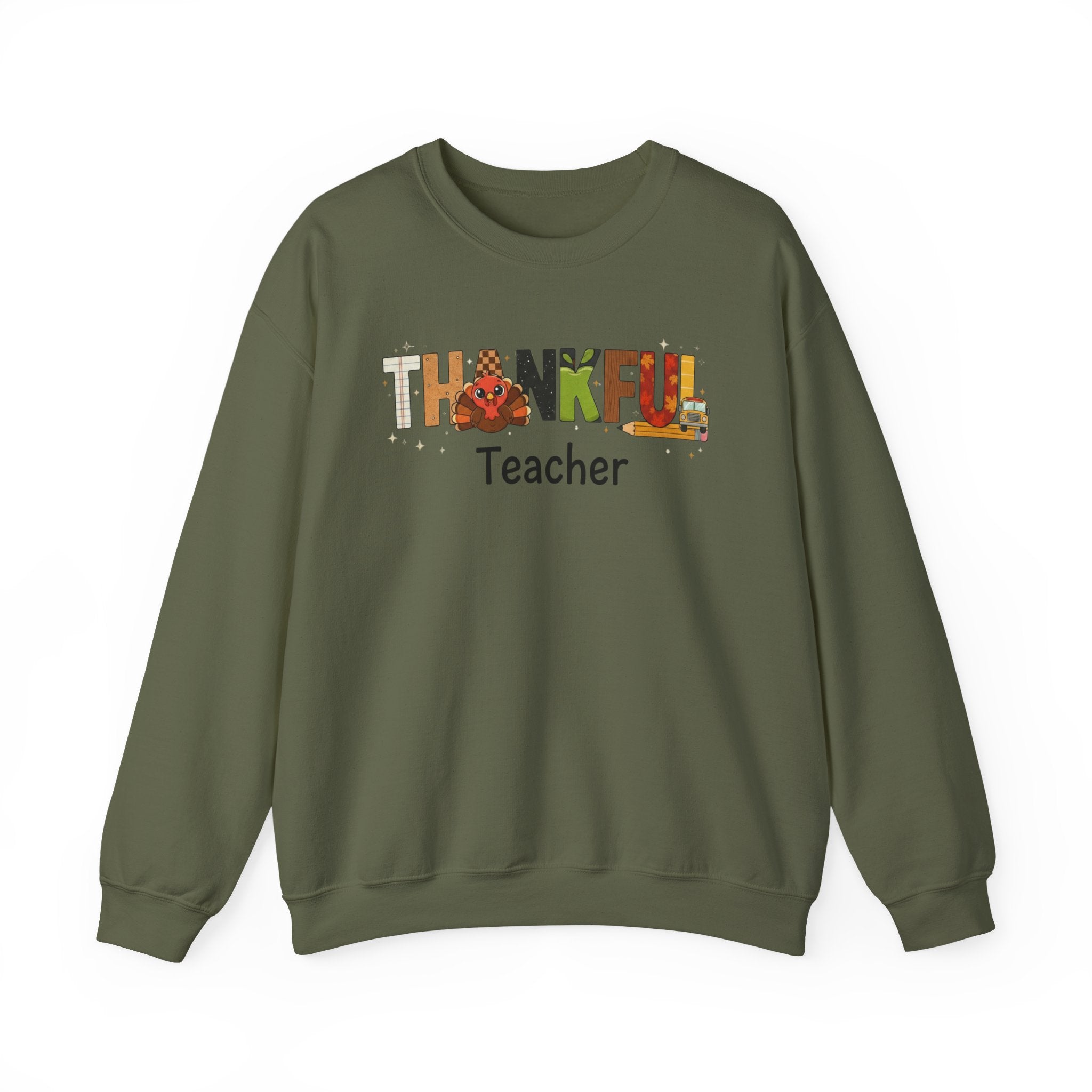 Thankful Teacher Sweatshirt, Turkey Teacher Crewneck, Thanksgiving Teacher Shirt, Kindergarten Teacher Sweatshirt, First Grade Teacher Shirt, Teacher Gift
