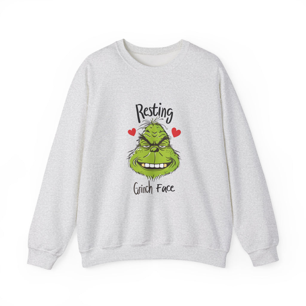 Resting Grinch Face Sweatshirt, Grinch Face Crewneck, Grinchmas Sweater, Christmas Funny Grinch Sweatshirt, Christmas Grinch Shirt Ew People Shirt