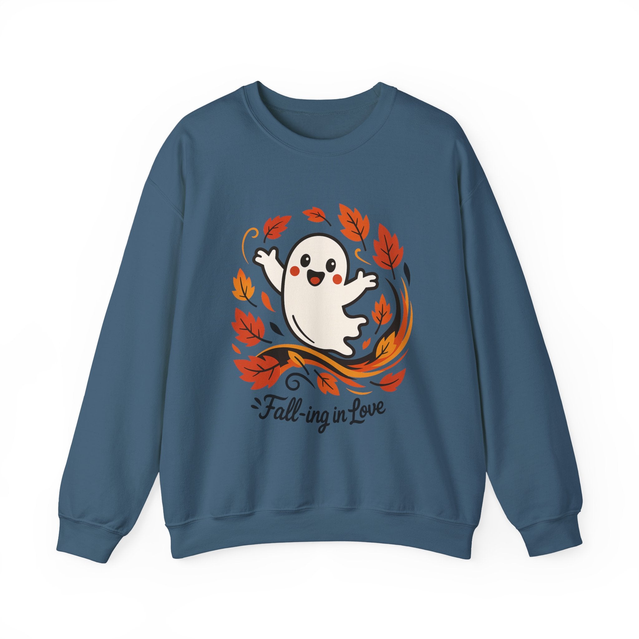 Ghost Fall Sweatshirt, Cute Halloween Crewneck, Cozy Fall Pullover, Autumn Aesthetic Crewneck, Spooky Season Gift, Fall Lovers Sweatshirt