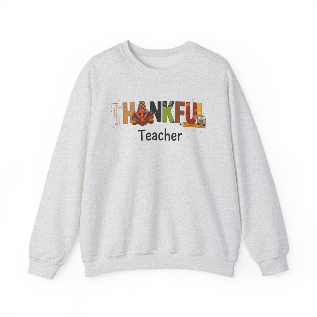 Thankful Teacher Sweatshirt, Turkey Teacher Crewneck, Thanksgiving Teacher Shirt, Kindergarten Teacher Sweatshirt, First Grade Teacher Shirt, Teacher Gift