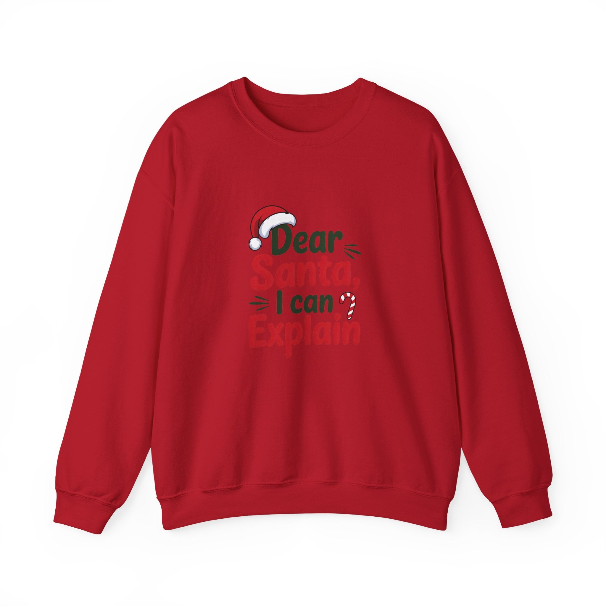 Dear Santa I Can Explain Sweatshirt,  Funny Santa Crewneck, Santa Lover Sweater, Christmas Woman Shirt, Holiday Woman Gift, Xmas Sweatshirt