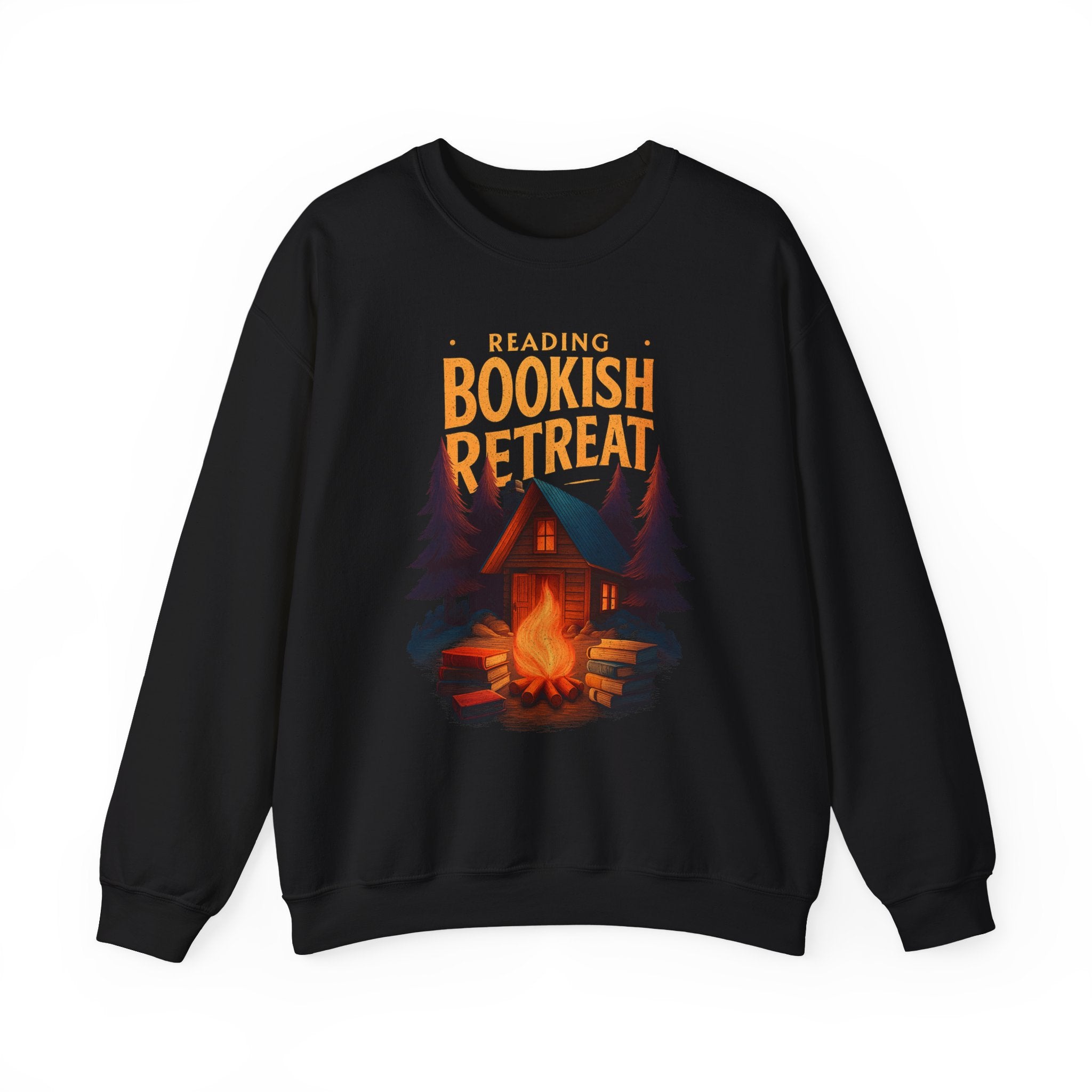 Reading Retreat Sweatshirt, Fall Bookish Crewneck, Gift For Book Lover, Autumn Cozy Readers Hoodie, Retro Fall Sweatshirt