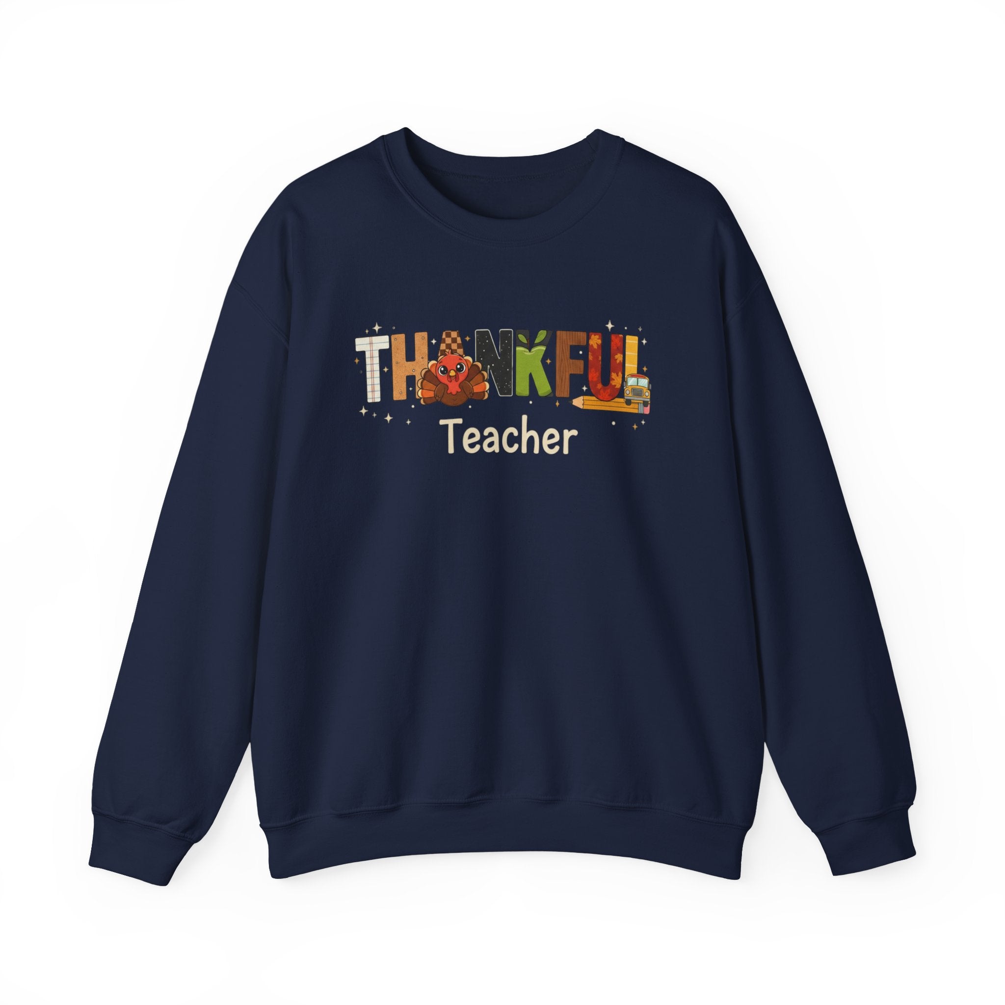 Thankful Teacher Sweatshirt, Turkey Teacher Crewneck, Thanksgiving Teacher Shirt, Kindergarten Teacher Sweatshirt, First Grade Teacher Shirt, Teacher Gift