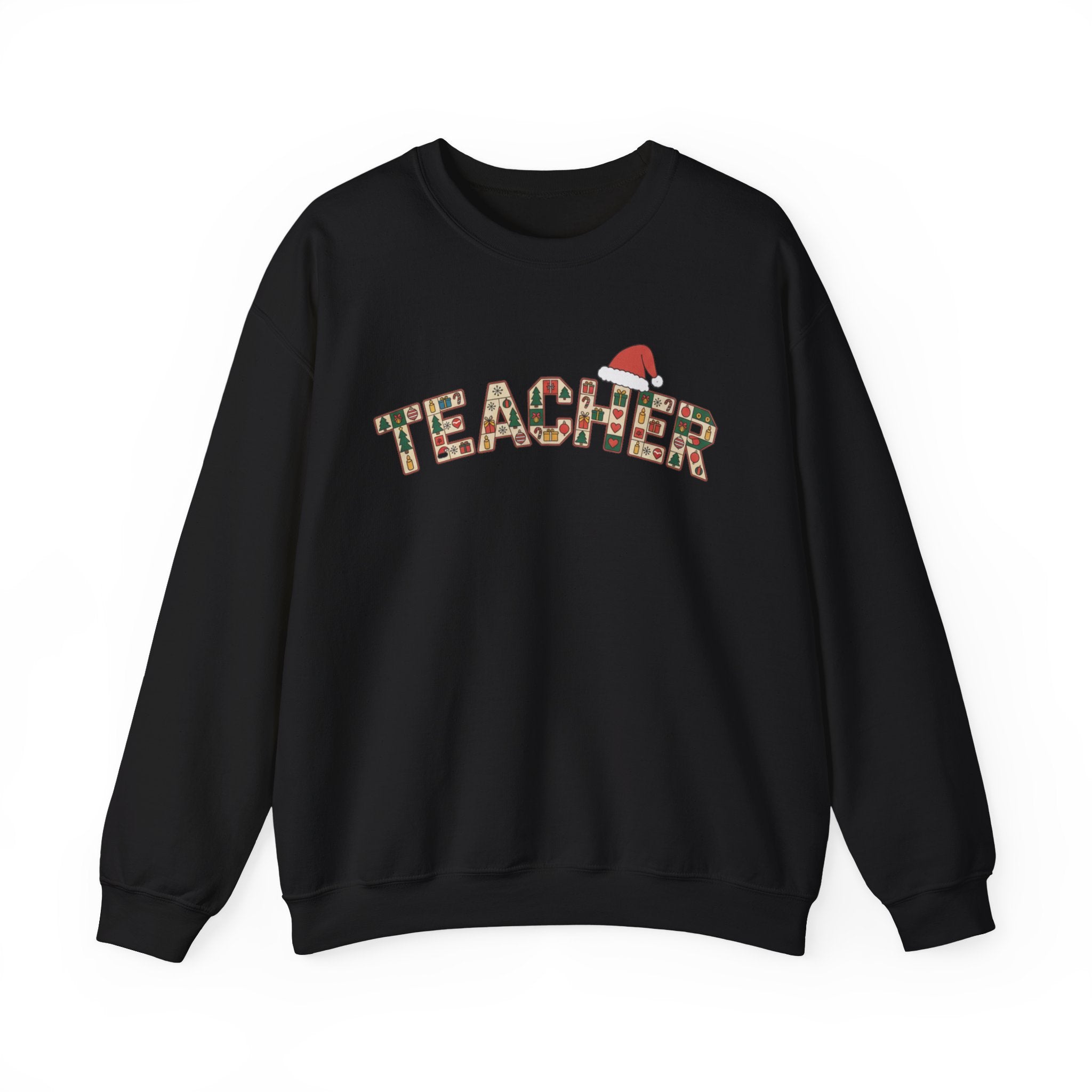 Merry Christmas Teacher Sweatshirt, Christmas Teachers Crewneck, Holly Jolly Teacher Xmas Sweater, Teacher Party Shirt, Gift For Teacher