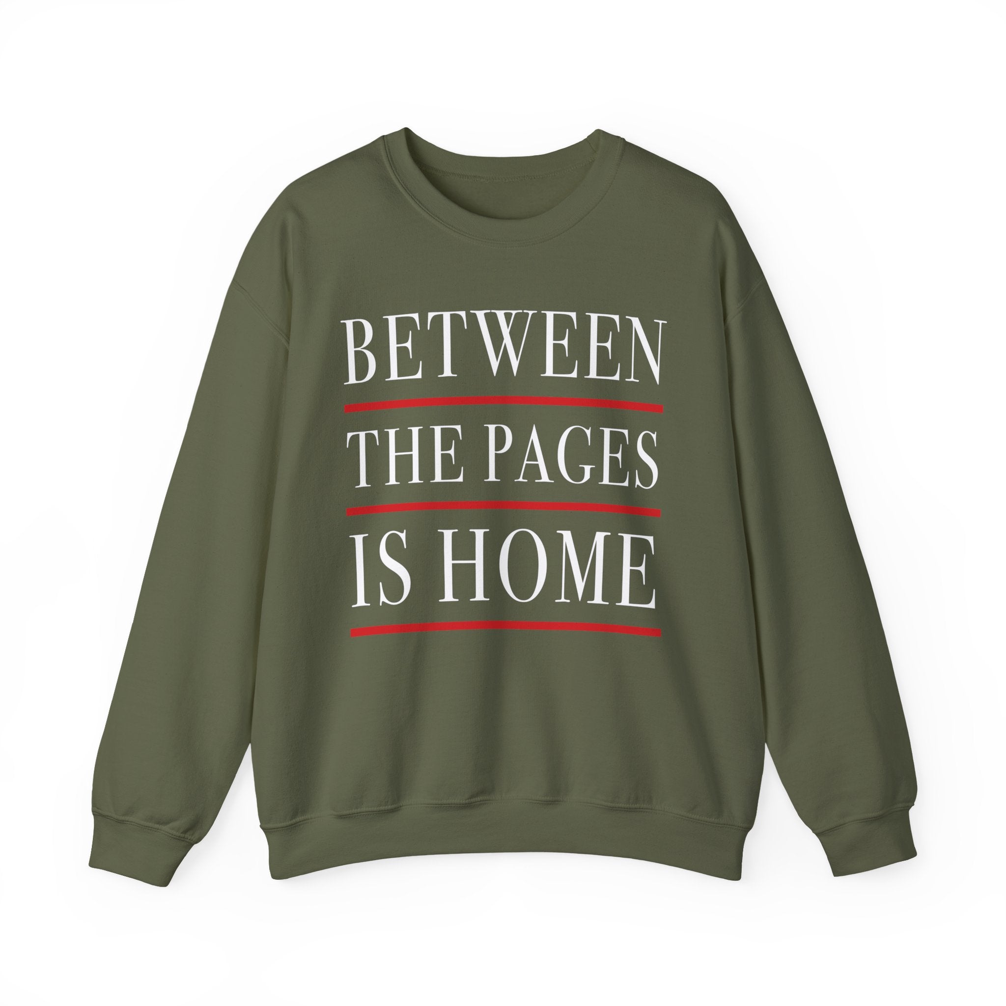 Between the Pages is Home Sweatshirt, Vintage Book Lover Sweatshirt, Reading Gift, Librarian Sweatshirt, Cozy Reader Gift, Bookworm Pullover, Bookish Crewneck