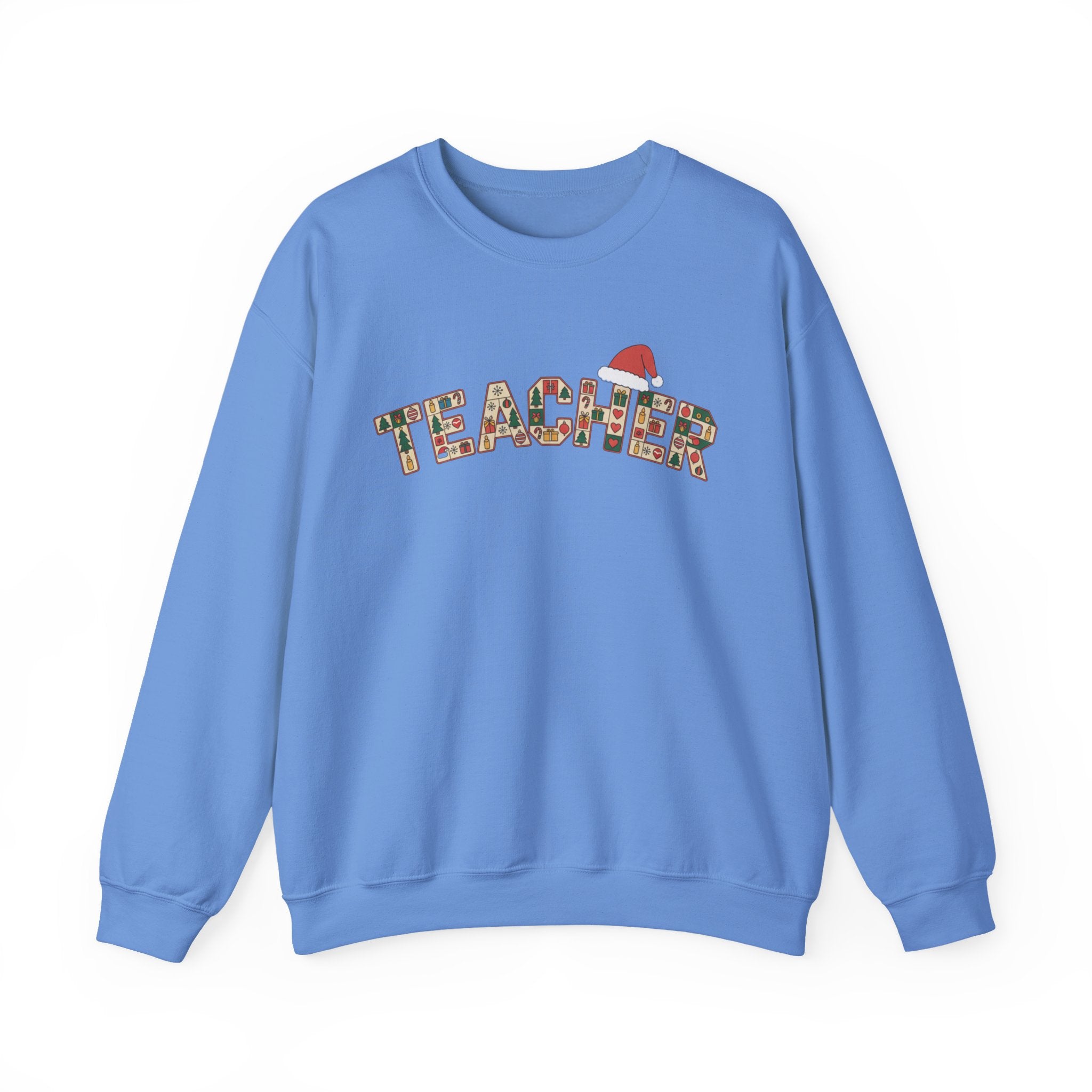 Merry Christmas Teacher Sweatshirt, Christmas Teachers Crewneck, Holly Jolly Teacher Xmas Sweater, Teacher Party Shirt, Gift For Teacher