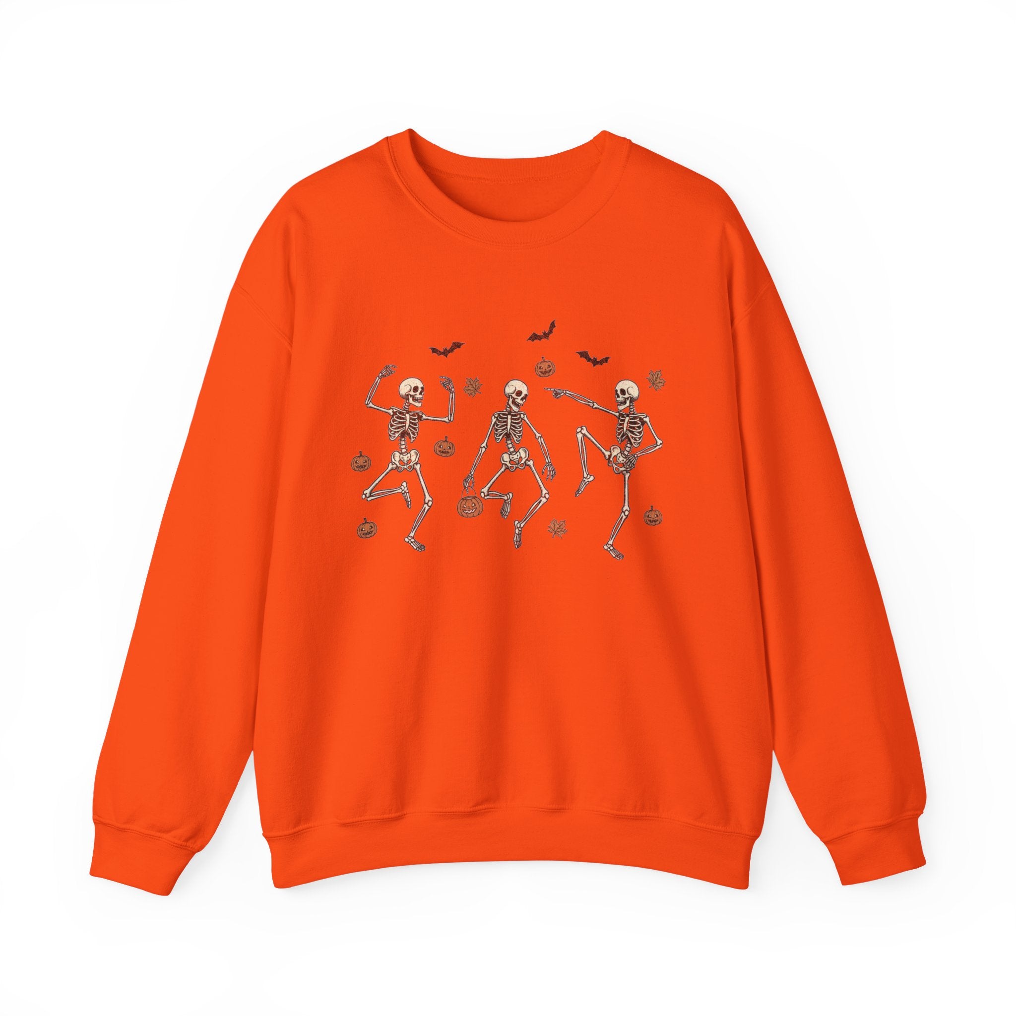 Dancing Bones Crewneck – Fall's Favorite Undead Fit, Unisex Heavy Blend™ Crewneck Sweatshirt