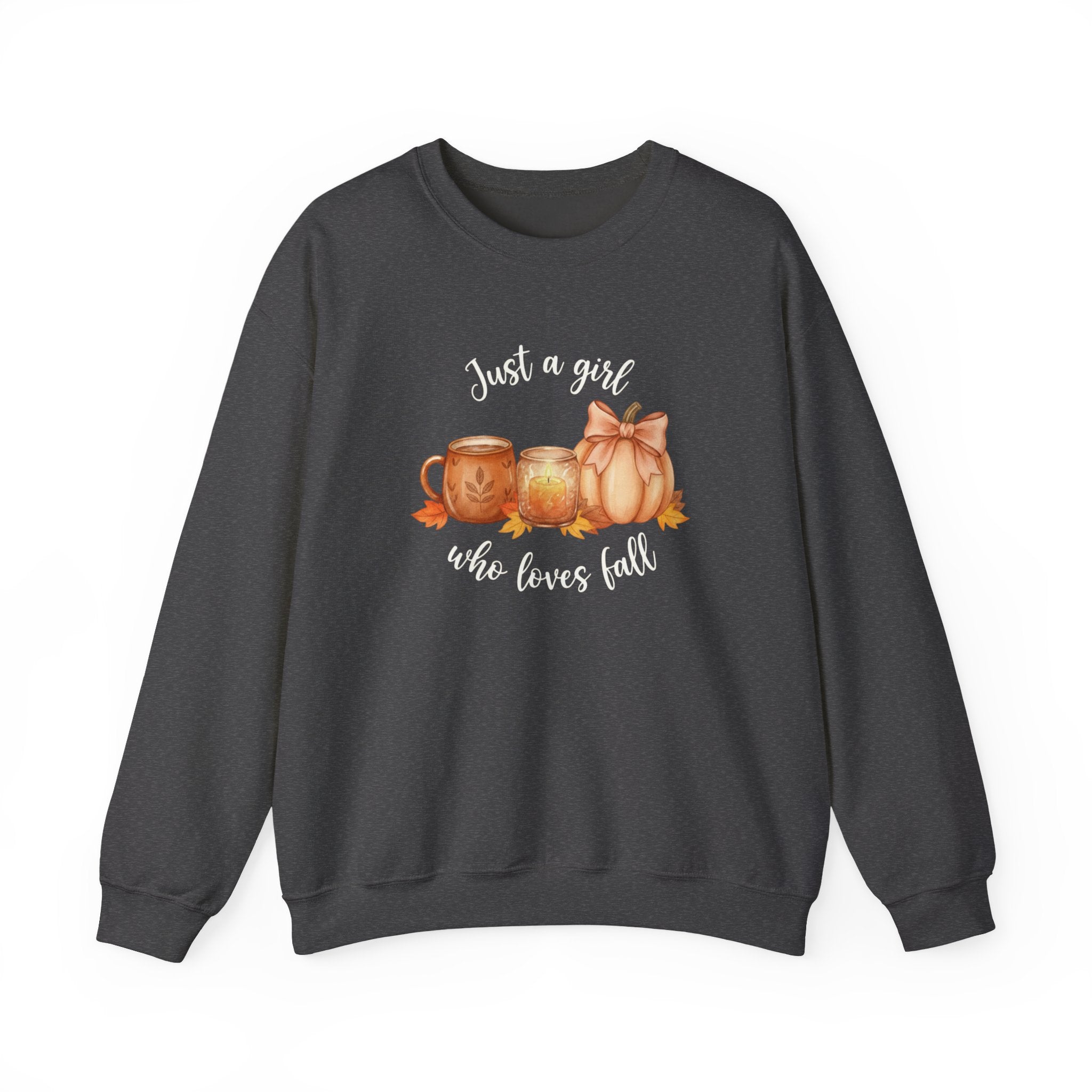 Just a Girl Who Loves Fall Sweatshirt, Fall Woman Sweater,Cozy Pumpkin Crewneck, Cozy Season Shirt,Fall Gift, Fall Season Sweater, Fall Woman Shirt,Pumpkin Shirt