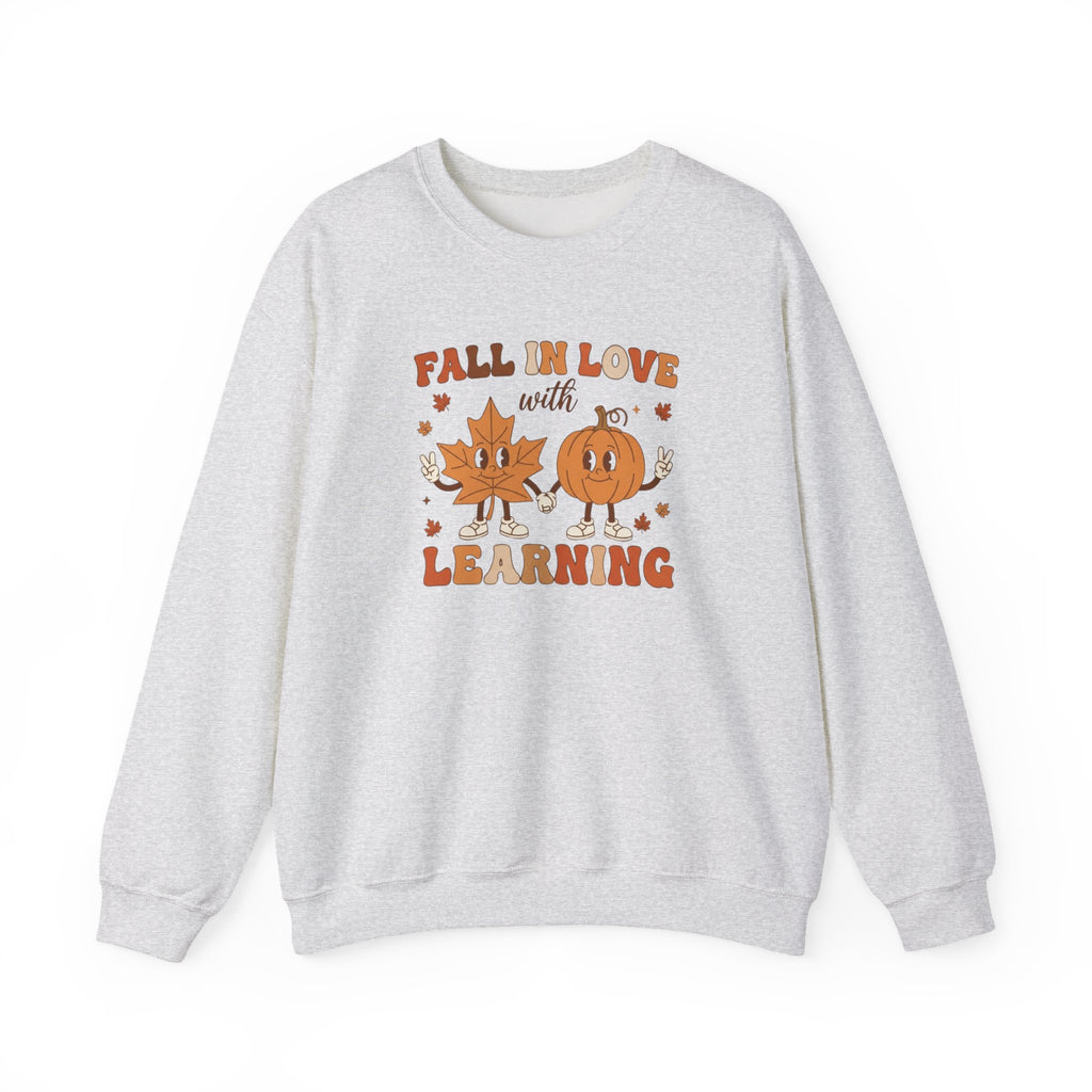 Groovy Teacher Sweatshirt, Teacher Fall Crewneck, Fall In Love With Learning Teacher Sweater, Trick or Teach Teacher, Thanksgiving Teacher Shirt