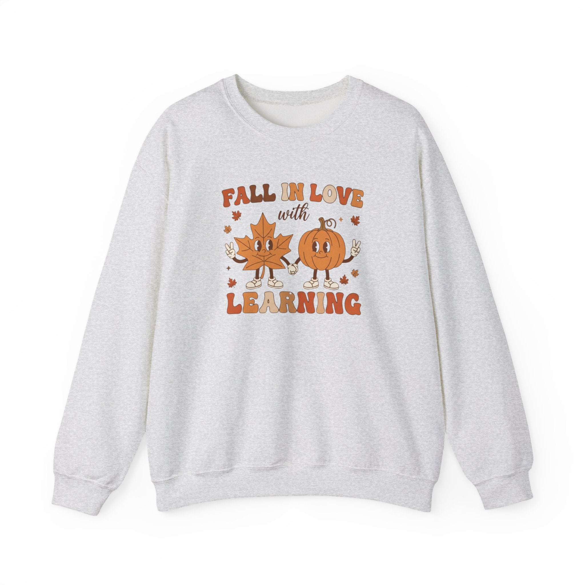 Groovy Teacher Sweatshirt, Teacher Fall Crewneck, Fall In Love With Learning Teacher Sweater, Trick or Teach Teacher, Thanksgiving Teacher Shirt