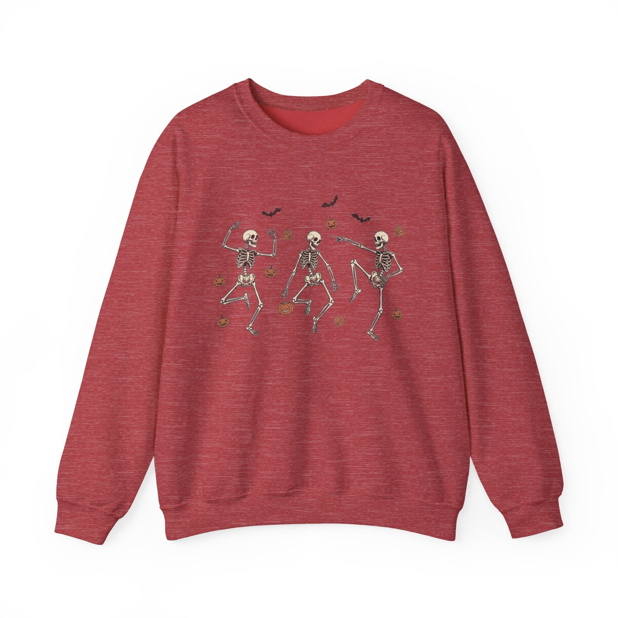 Dancing Bones Crewneck – Fall's Favorite Undead Fit, Unisex Heavy Blend™ Crewneck Sweatshirt