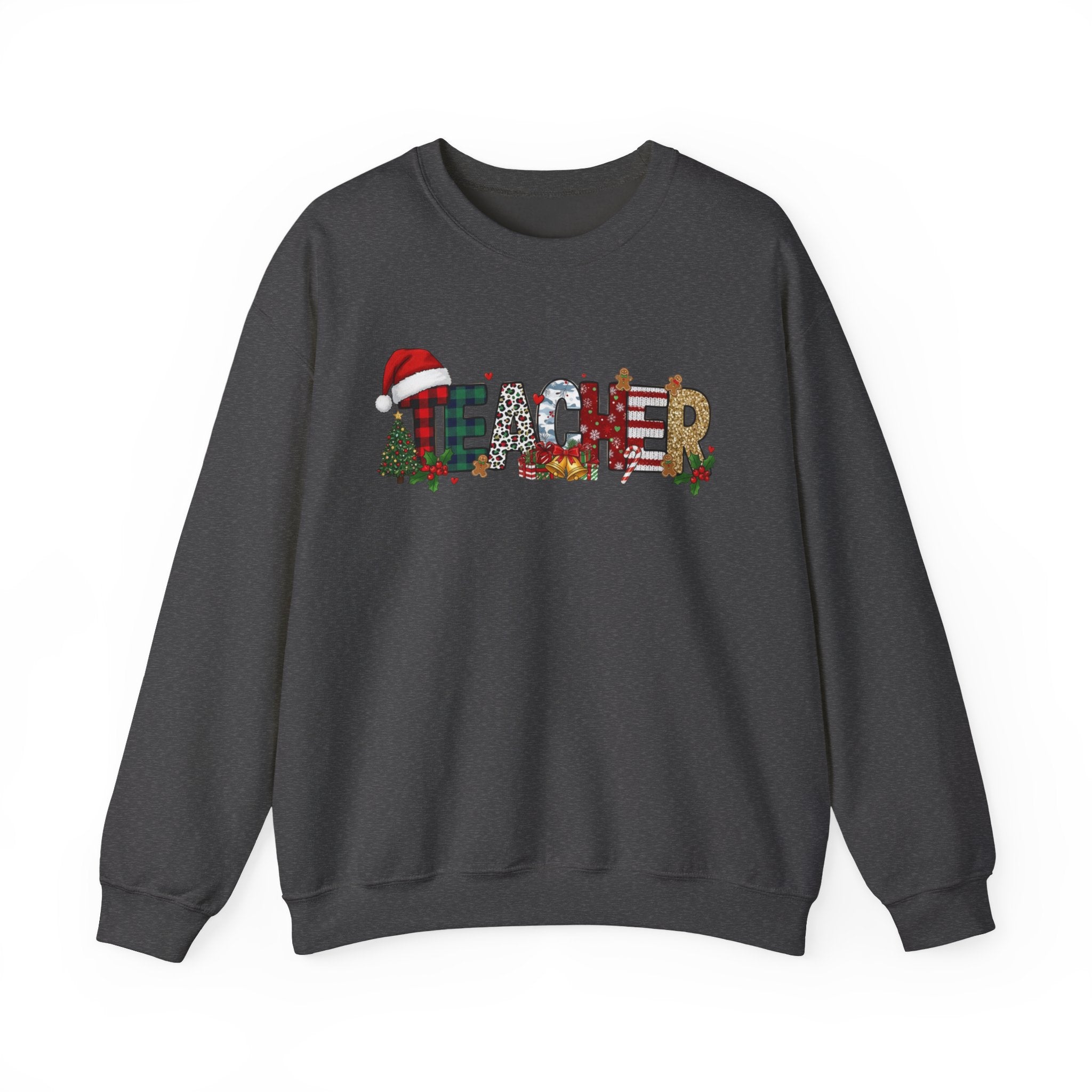 Merry Christmas Teacher Sweatshirt, Christmas Teachers Crewneck, Holly Jolly Teacher Xmas Sweater, Teacher Party Shirt, Gift For Teacher