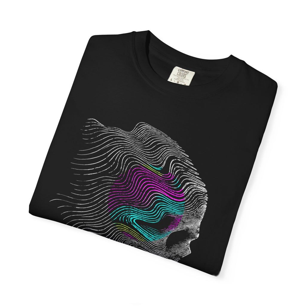 🧠  No Thoughts, Just Vibes Tee - Overthinking Is Dead. Skull T-shirt, Unisex Graphic Tee, Streetwear Fashion, Alternative Style, Festival Clothing