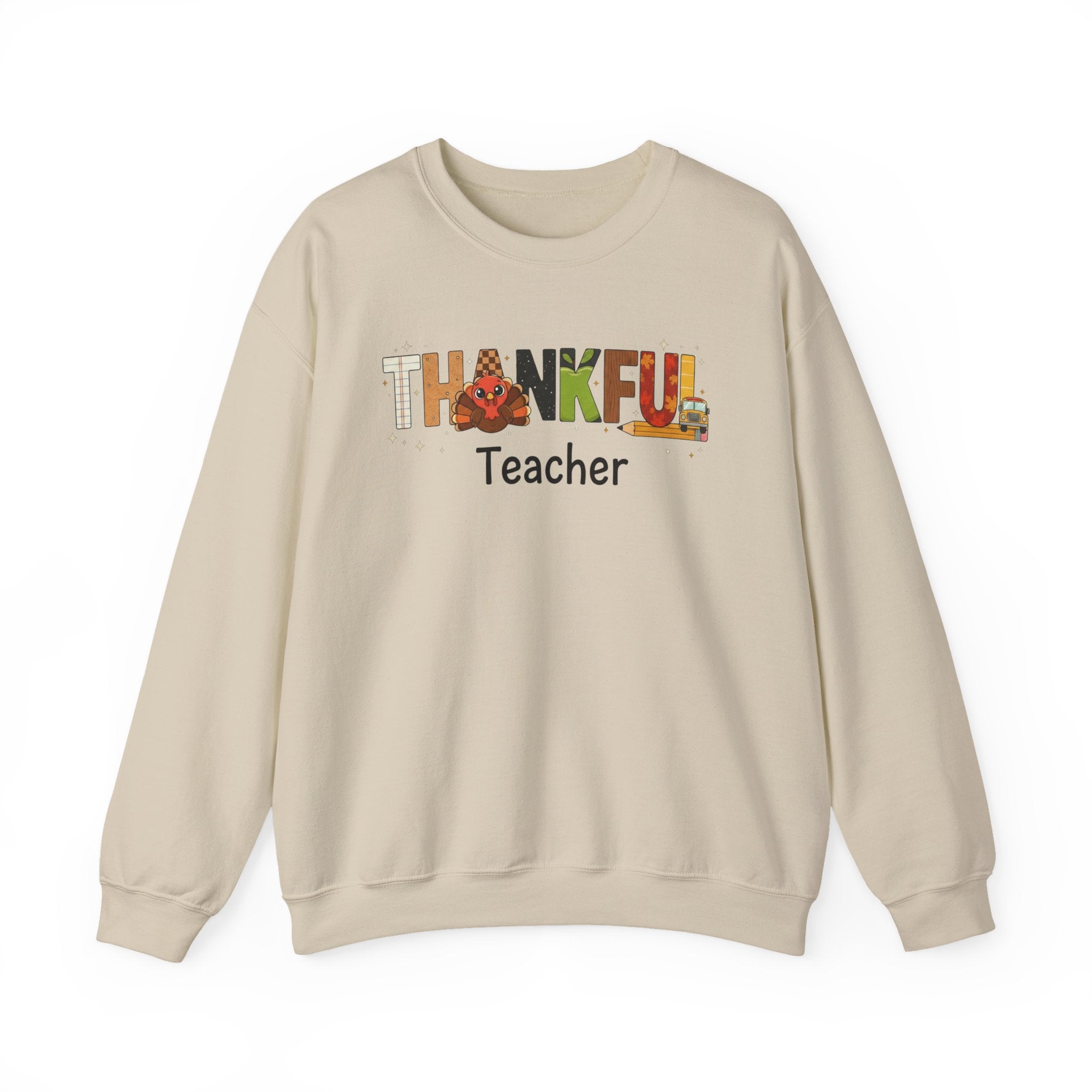 Thankful Teacher Sweatshirt, Turkey Teacher Crewneck, Thanksgiving Teacher Shirt, Kindergarten Teacher Sweatshirt, First Grade Teacher Shirt, Teacher Gift
