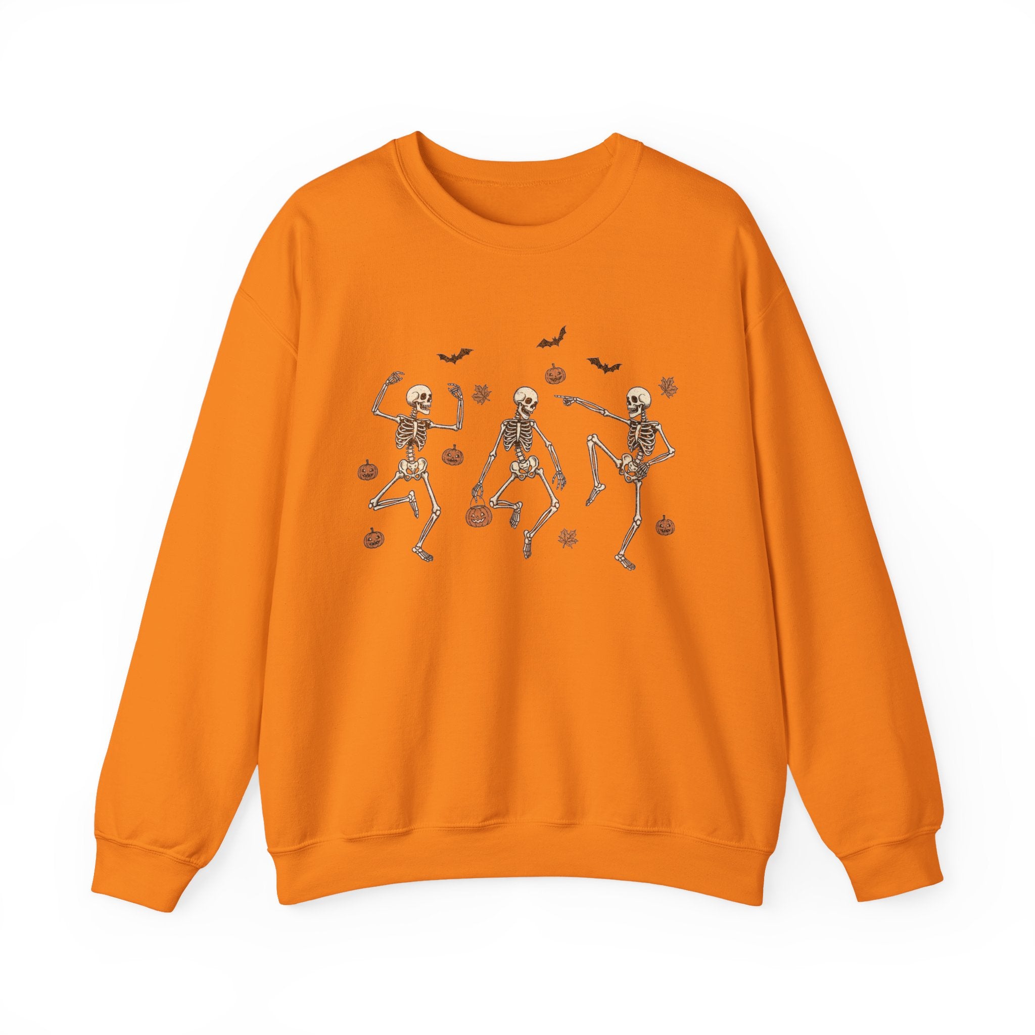 Dancing Bones Crewneck – Fall's Favorite Undead Fit, Unisex Heavy Blend™ Crewneck Sweatshirt
