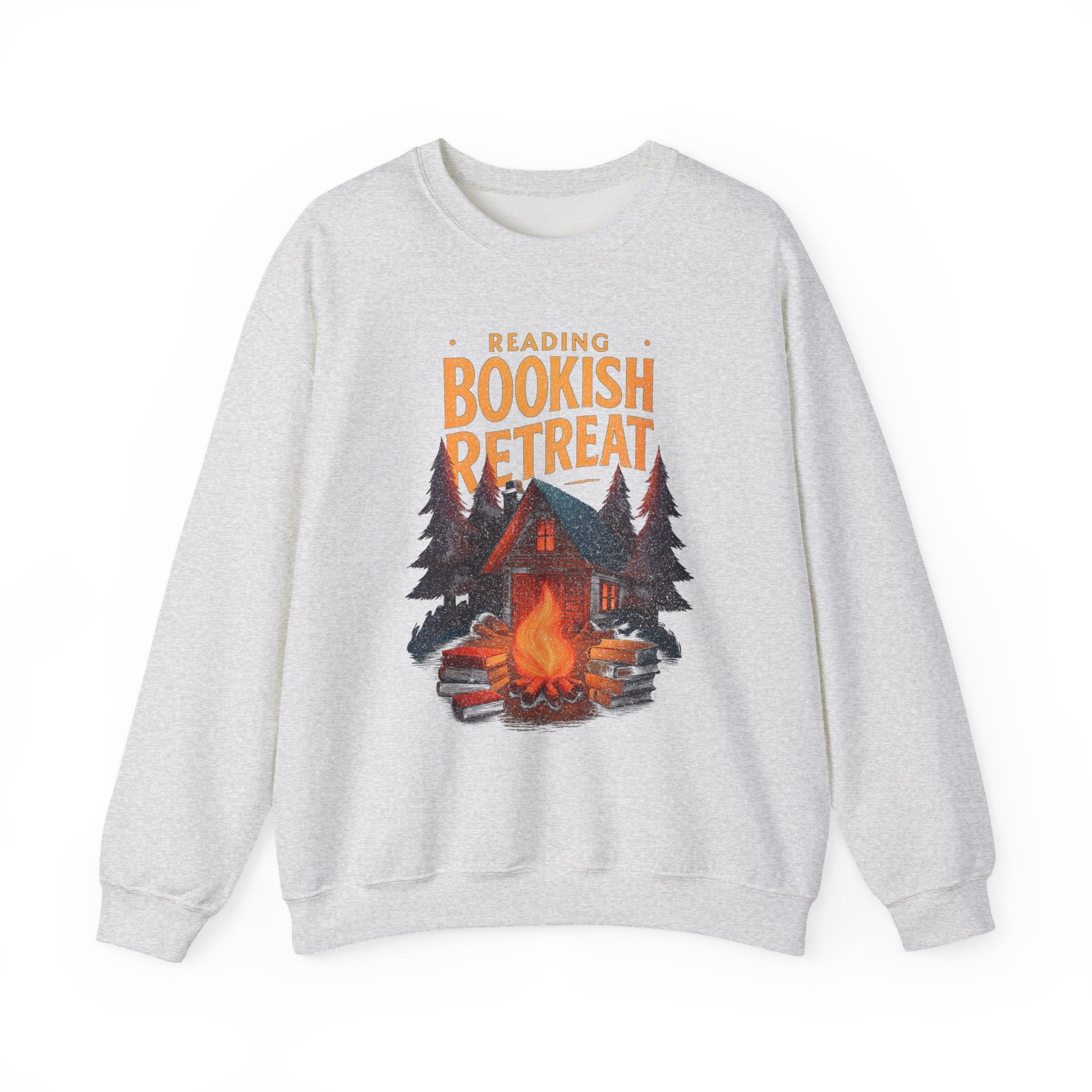 Reading Retreat Sweatshirt, Fall Bookish Crewneck, Gift For Book Lover, Autumn Cozy Readers Hoodie, Retro Fall Sweatshirt