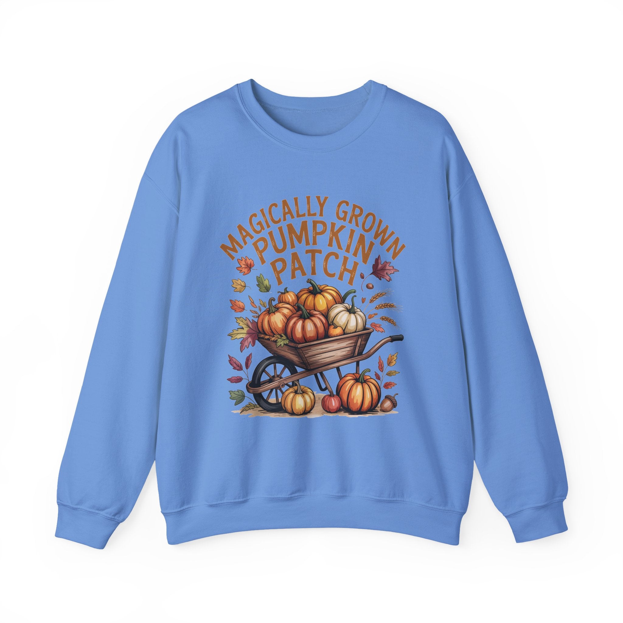 Magically Grown Pumpkin Patch Sweatshirt, Cozy Fall Sweatshirt, Autumn Pumpkin Lover Pullover, Vintage Fall Crewneck, Thanksgiving Shirt, Farmhouse Aesthetic