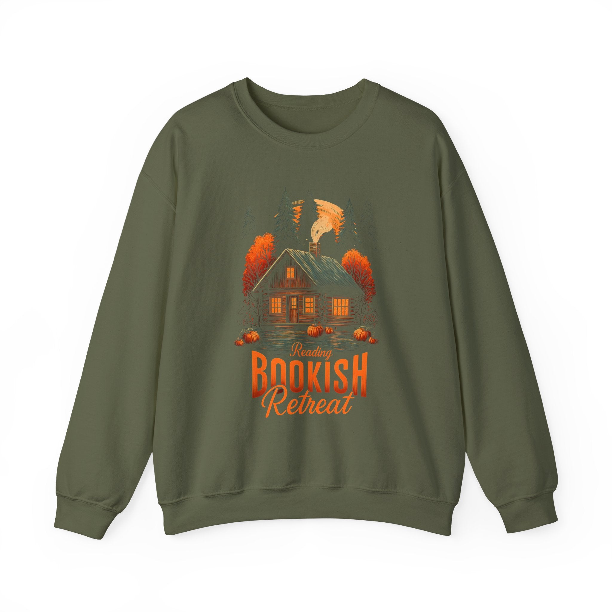 Reading Bookish Retreat Sweatshirt,  Fall Bookish Crewneck, Gift For Book Lover, Autumn Cozy Readers Hoodie, Holliday Season Sweater
