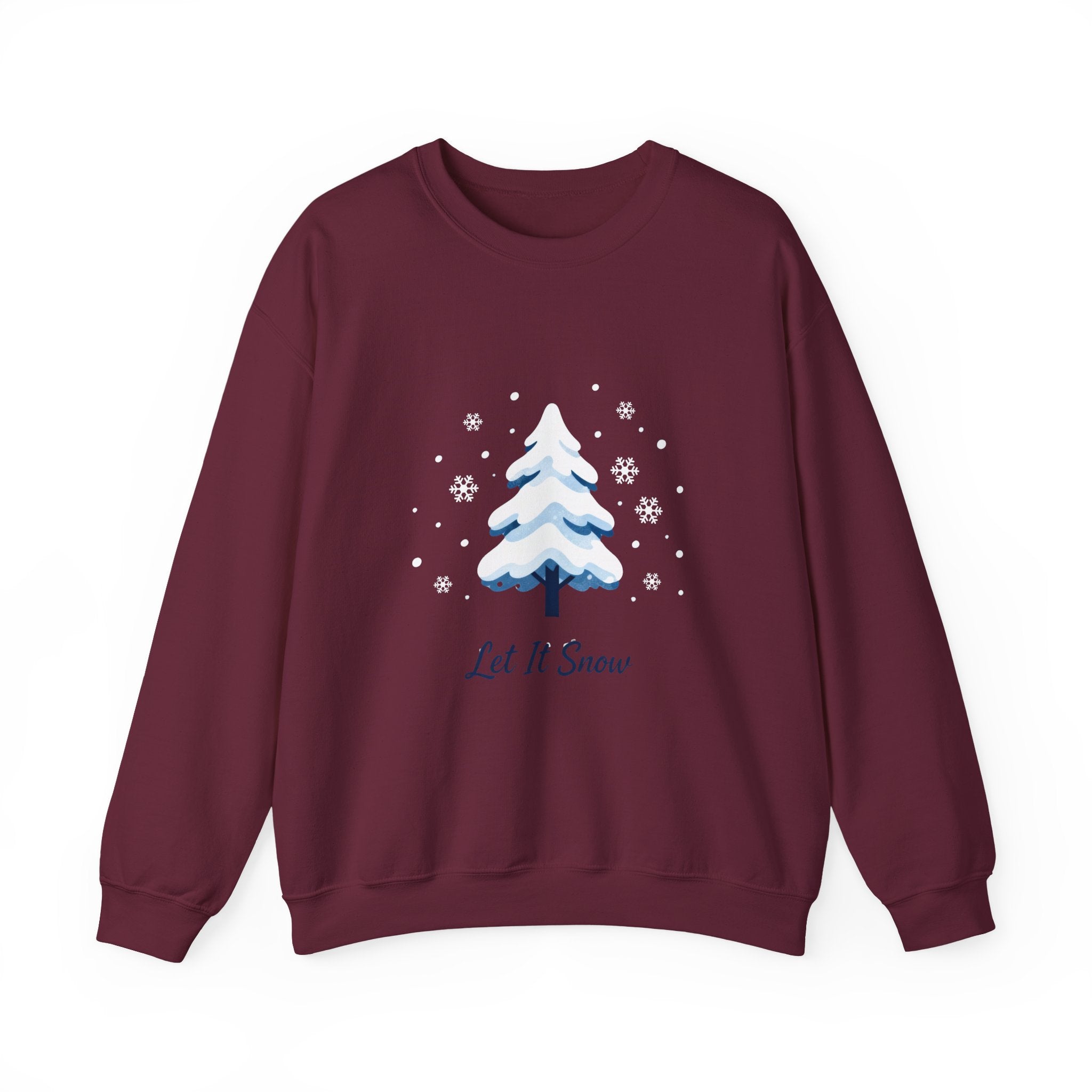 Let It Snow Sweatshirt, Christmas Tree Crewneck, Woman Winter Sweatshirt, Christmas Shirts for Women, Winter Sweatshirt, Winter Gift for Women