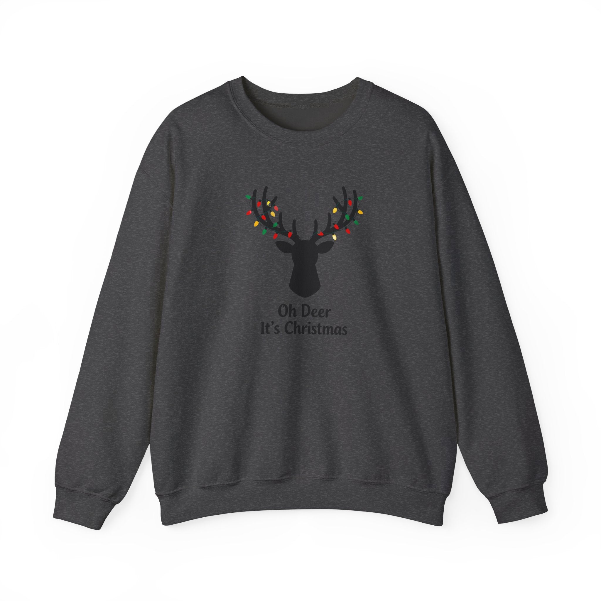 Oh Dear Christmas Sweatshirt, Deer Christmas Crewneck, Cute Christmas Woman Sweater, Christmas Gift Sweater, Holiday Shirt, Xmas Sweatshirt