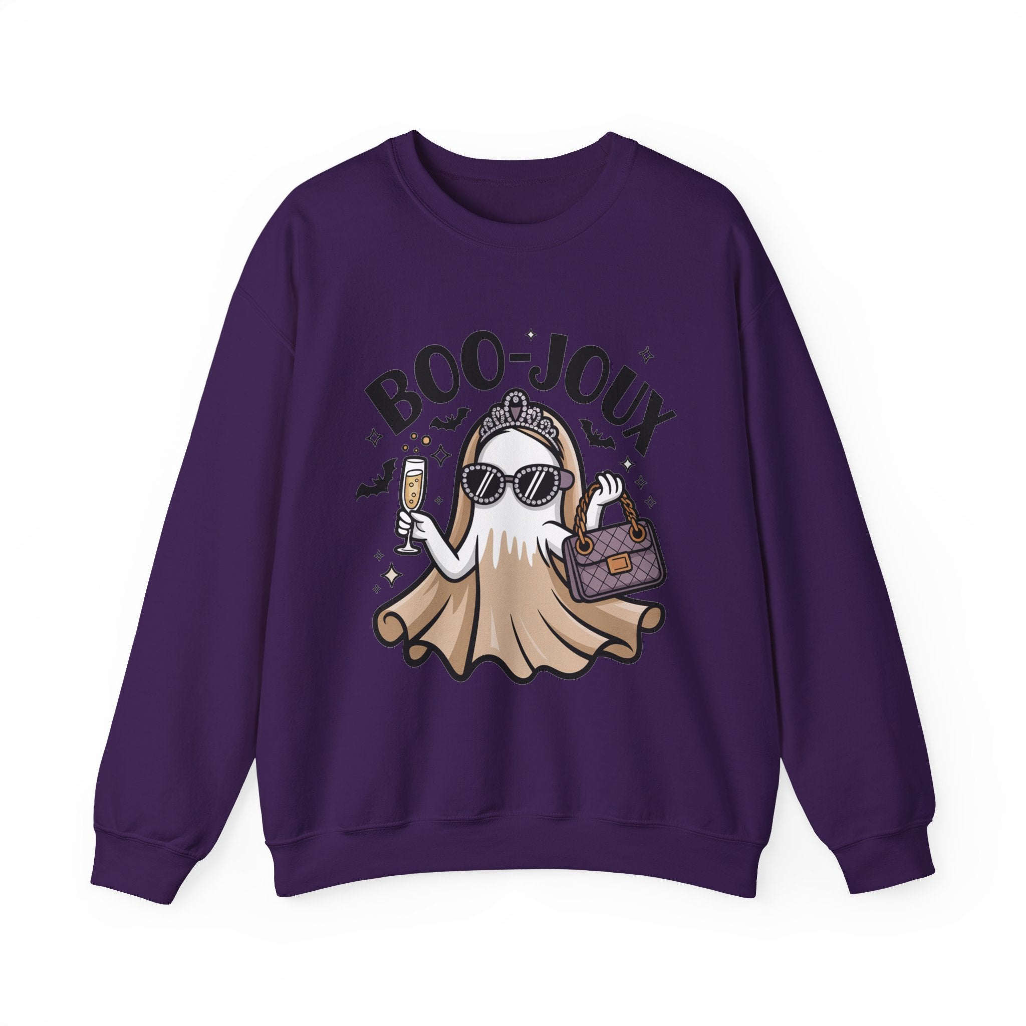 Boo-joux Ghost Sweatshirt, Funny Halloween Sweatshirt, Boujee Ghost Pullover, Spooky Season Crewneck, Glam Ghost Shirt, Fall Party Sweatshirt