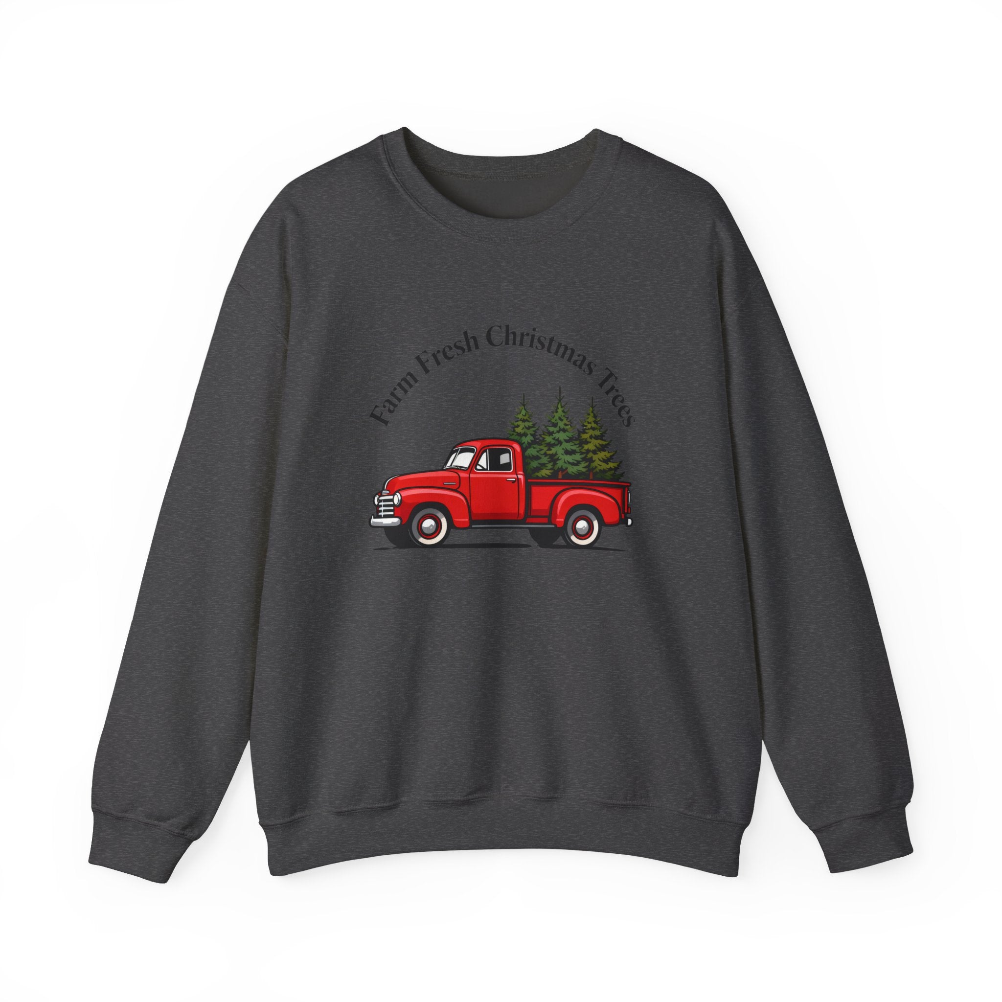 Farm Fresh Christmas Tree Sweatshirt, Christmas Crewneck for Women, Christmas Tree Shirt, Woman's Holiday Sweatshirt, Women's Xmas Tee