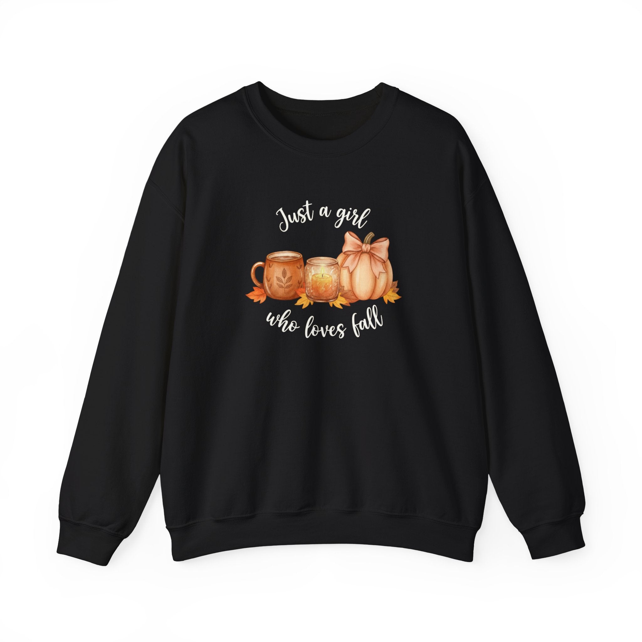 Just a Girl Who Loves Fall Sweatshirt, Fall Woman Sweater,Cozy Pumpkin Crewneck, Cozy Season Shirt,Fall Gift, Fall Season Sweater, Fall Woman Shirt,Pumpkin Shirt