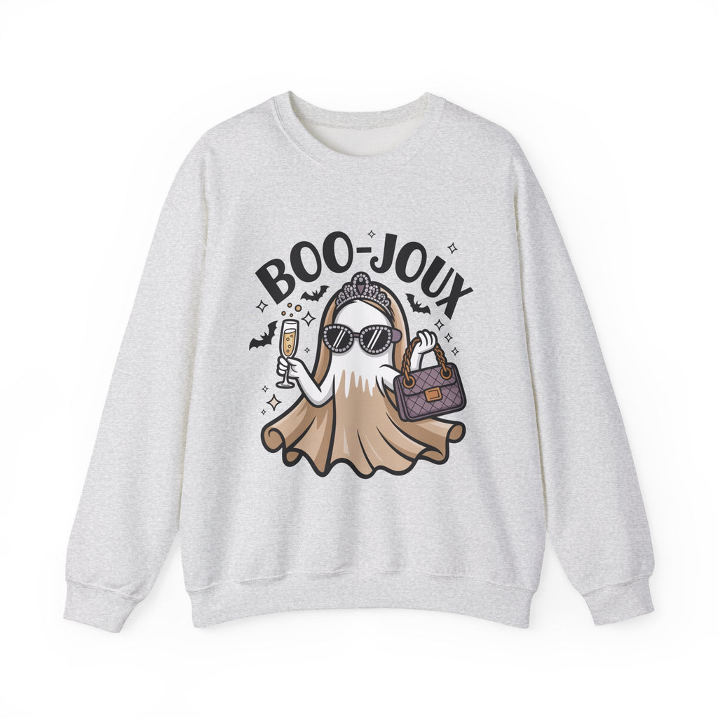 Boo-joux Ghost Sweatshirt, Funny Halloween Sweatshirt, Boujee Ghost Pullover, Spooky Season Crewneck, Glam Ghost Shirt, Fall Party Sweatshirt