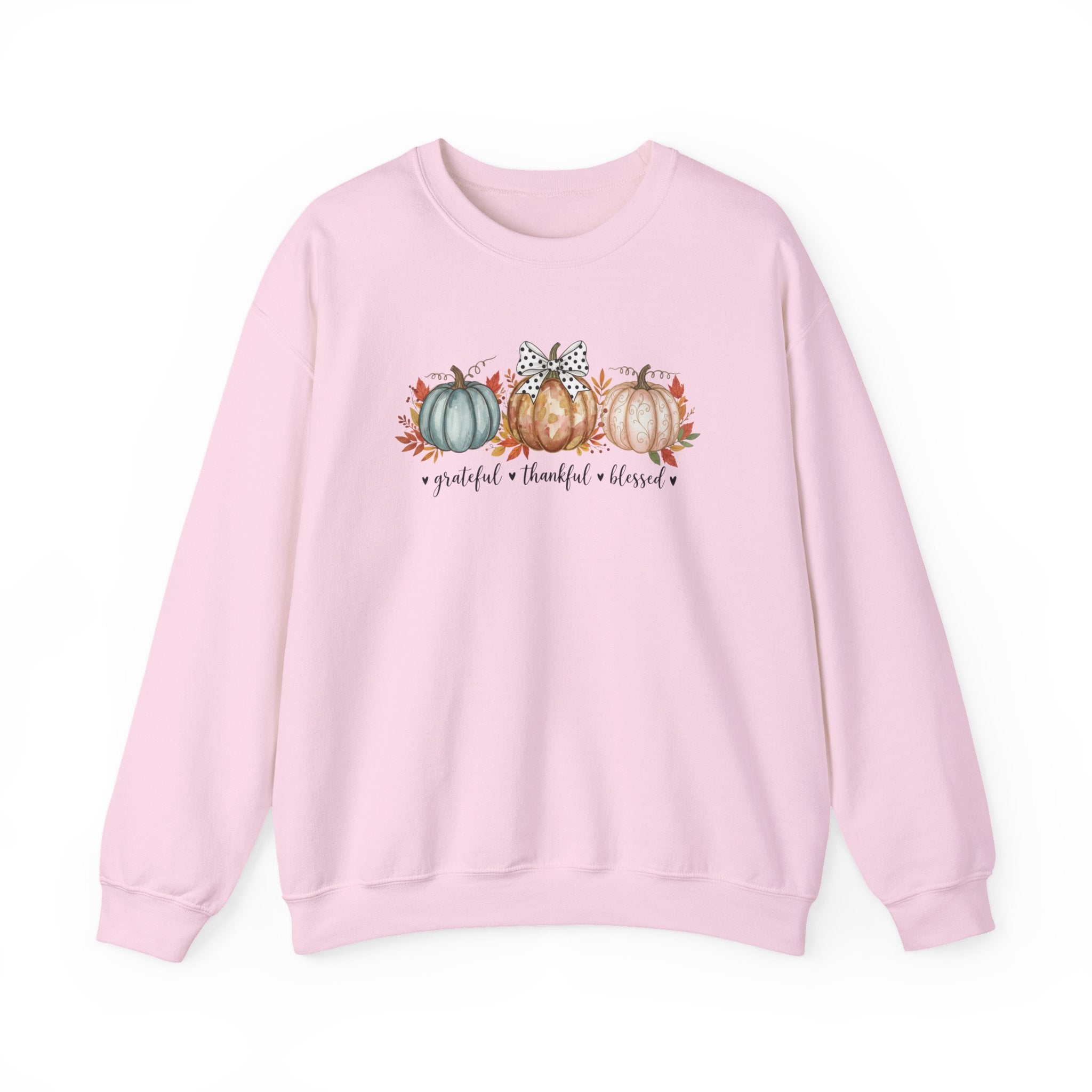 Grateful Thankful Blessed Pumpkin Sweatshirt, Pumpkin Woman Crewneck, Cozy Fall Autumn Sweater, Rustic Thanksgiving Tee, Harvest Season Pumpkin Top