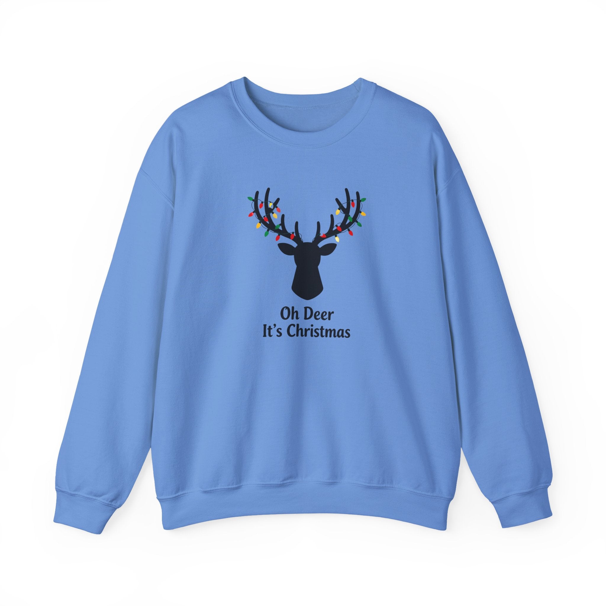 Oh Dear Christmas Sweatshirt, Deer Christmas Crewneck, Cute Christmas Woman Sweater, Christmas Gift Sweater, Holiday Shirt, Xmas Sweatshirt