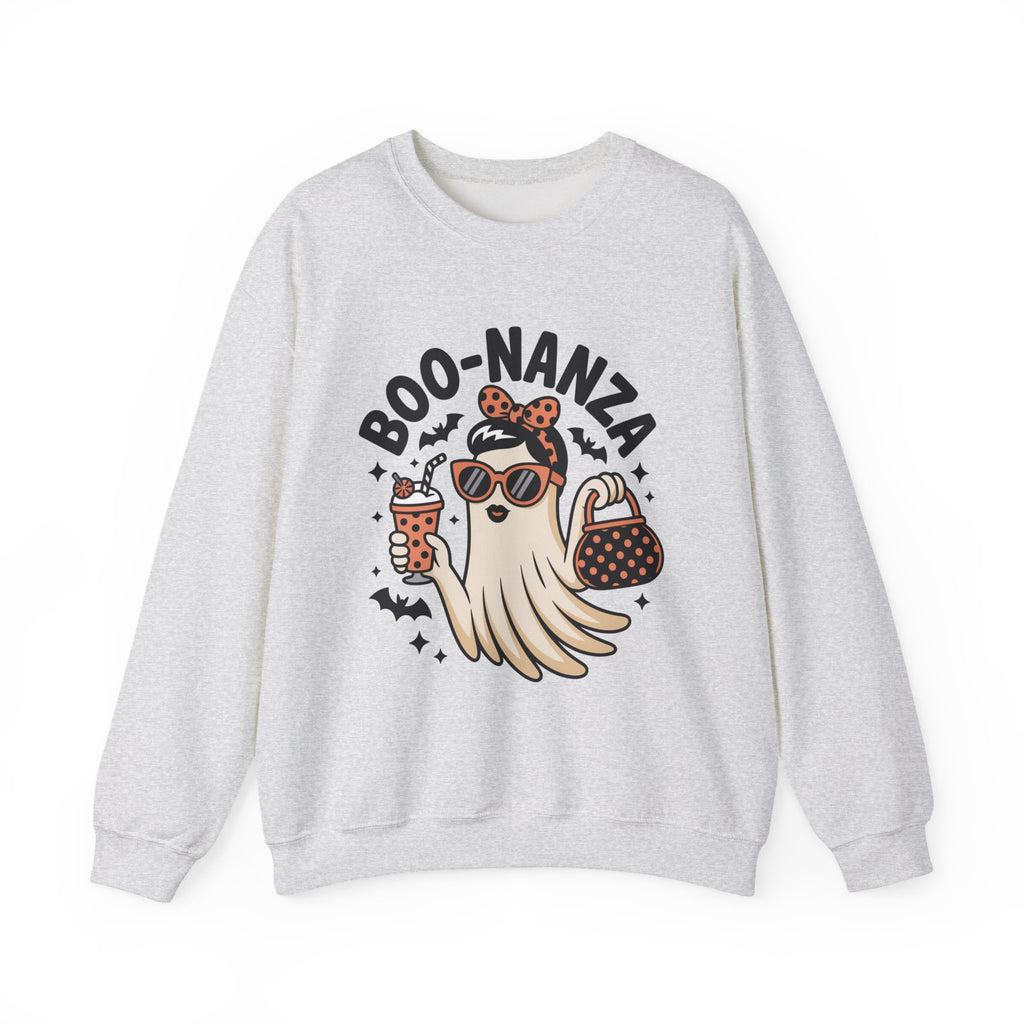Boo-nanza Ghost Sweatshirt, Funny Halloween Sweatshirt, Boujee Ghost Pullover, Spooky Season Crewneck, Glam Halloween Shirt, Fall Aesthetic Sweatshirt