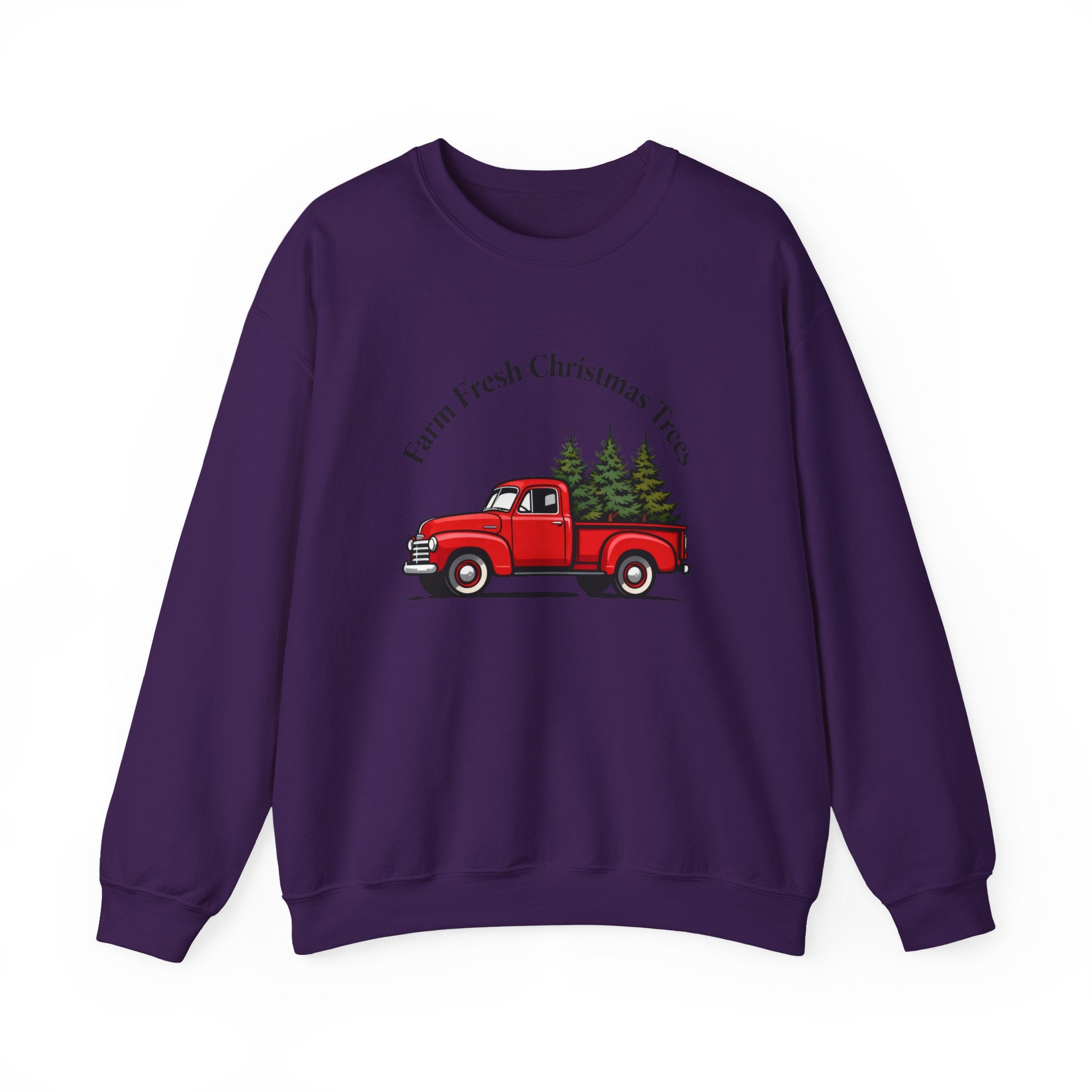 Farm Fresh Christmas Tree Sweatshirt, Christmas Crewneck for Women, Christmas Tree Shirt, Woman's Holiday Sweatshirt, Women's Xmas Tee