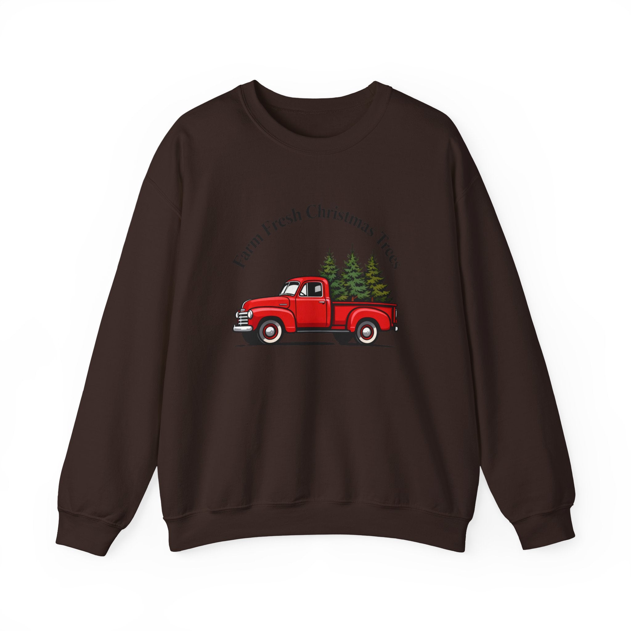 Farm Fresh Christmas Tree Sweatshirt, Christmas Crewneck for Women, Christmas Tree Shirt, Woman's Holiday Sweatshirt, Women's Xmas Tee