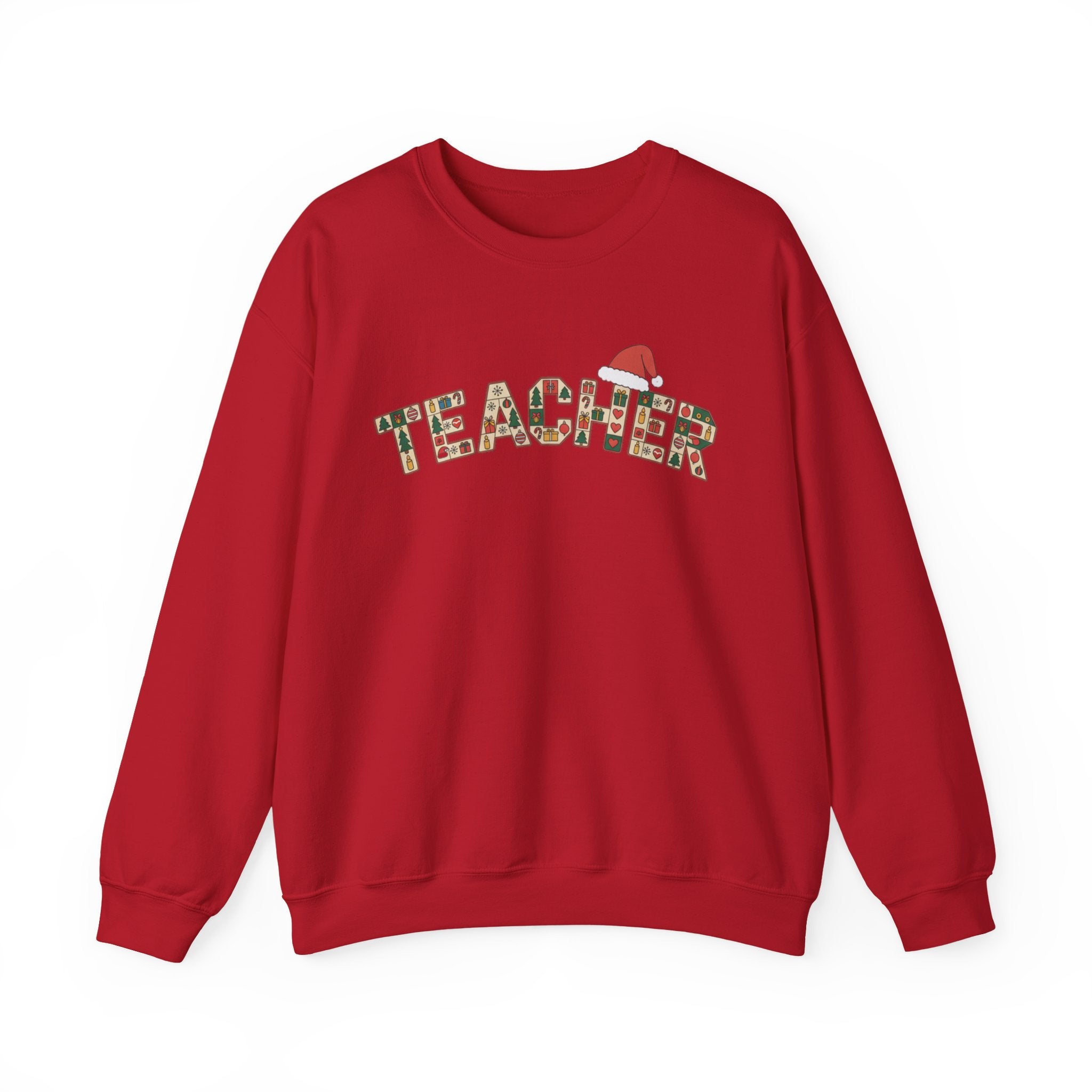 Merry Christmas Teacher Sweatshirt, Christmas Teachers Crewneck, Holly Jolly Teacher Xmas Sweater, Teacher Party Shirt, Gift For Teacher