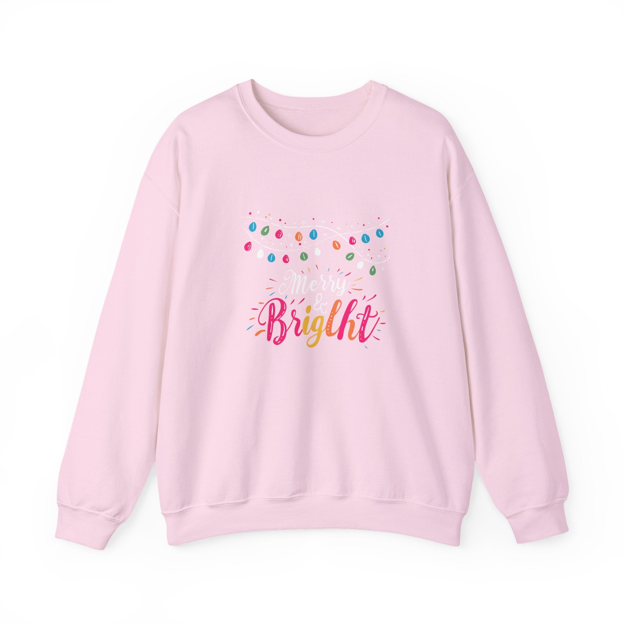 Merry and Bright Sweatshirt, Christmas Crewneck, Family Christmas Sweater, Christmas Shirt for Women, Merry Christmas Sweatshirt, Holiday Woman Gift