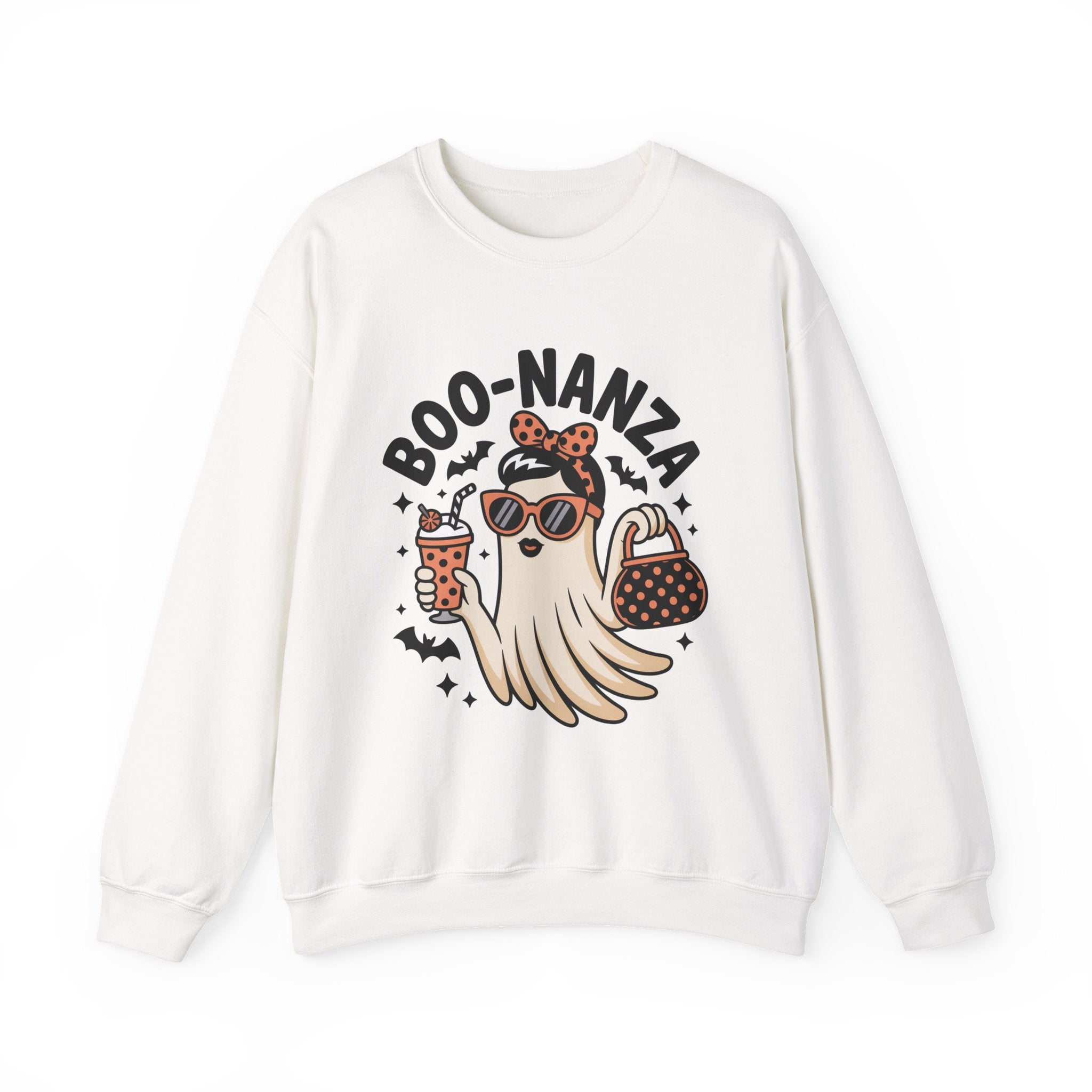 Boo-nanza Ghost Sweatshirt, Funny Halloween Sweatshirt, Boujee Ghost Pullover, Spooky Season Crewneck, Glam Halloween Shirt, Fall Aesthetic Sweatshirt